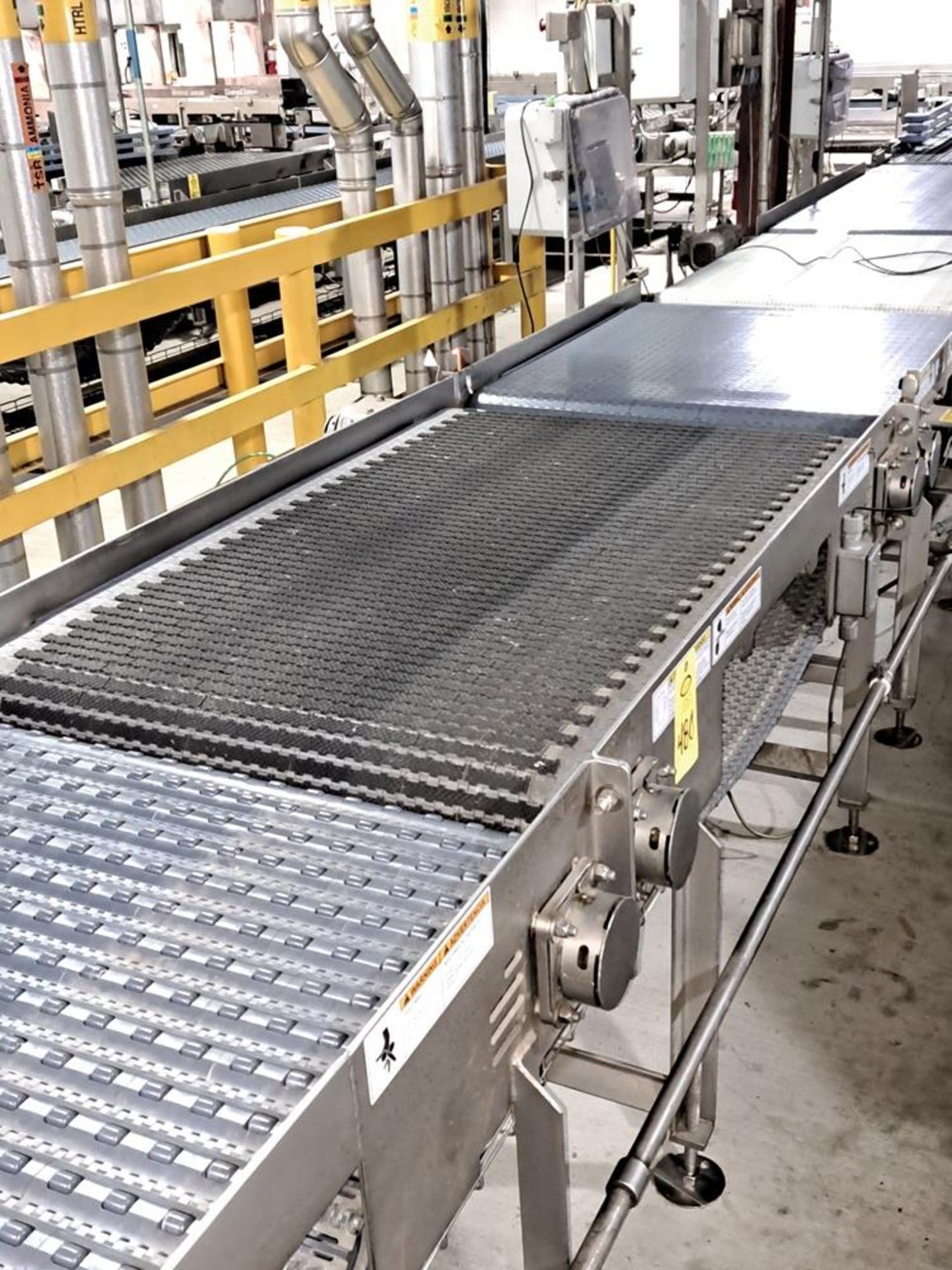 LINE 4 Lot (14) Stainless Steel Frame Conveyors, (1) 43" W X 24" L, (1) 43" W X 6' L, (1) 36" W X - Image 3 of 12