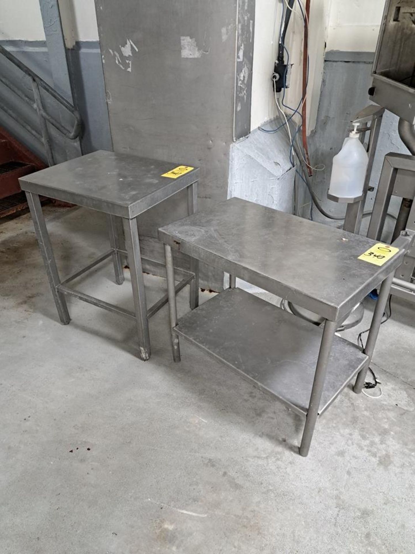 Lot Stainless Steel Tables, (1) 30" W X 4' L X 30" T, (1) 18" W X 24" L X 30" T, (1) 24" W X 48" L X - Image 3 of 4