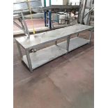 Stainless Steel Table, 24" W X 8' L X 30" T: Required Loading Fee $75.00, Rigger-Norm Pavlish,
