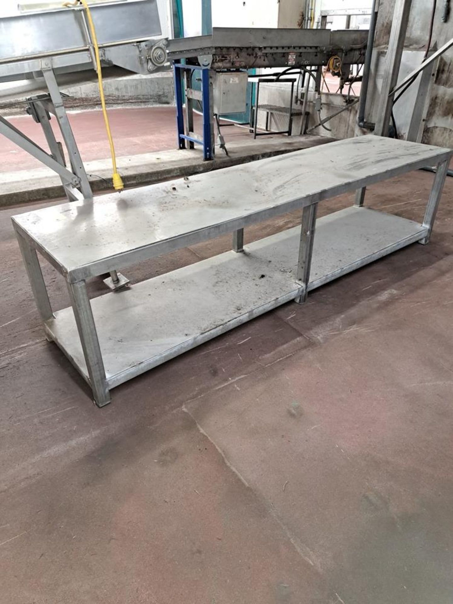 Stainless Steel Table, 24" W X 8' L X 30" T: Required Loading Fee $75.00, Rigger-Norm Pavlish,