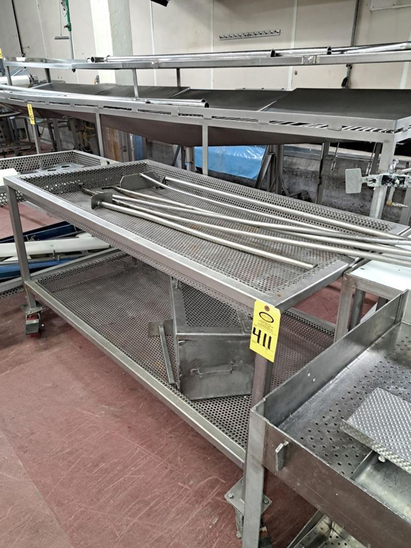 Stainless Steel Parts Cart, 32" W X 5' L: Required Loading Fee $50.00, Rigger-Norm Pavlish, Nebraska