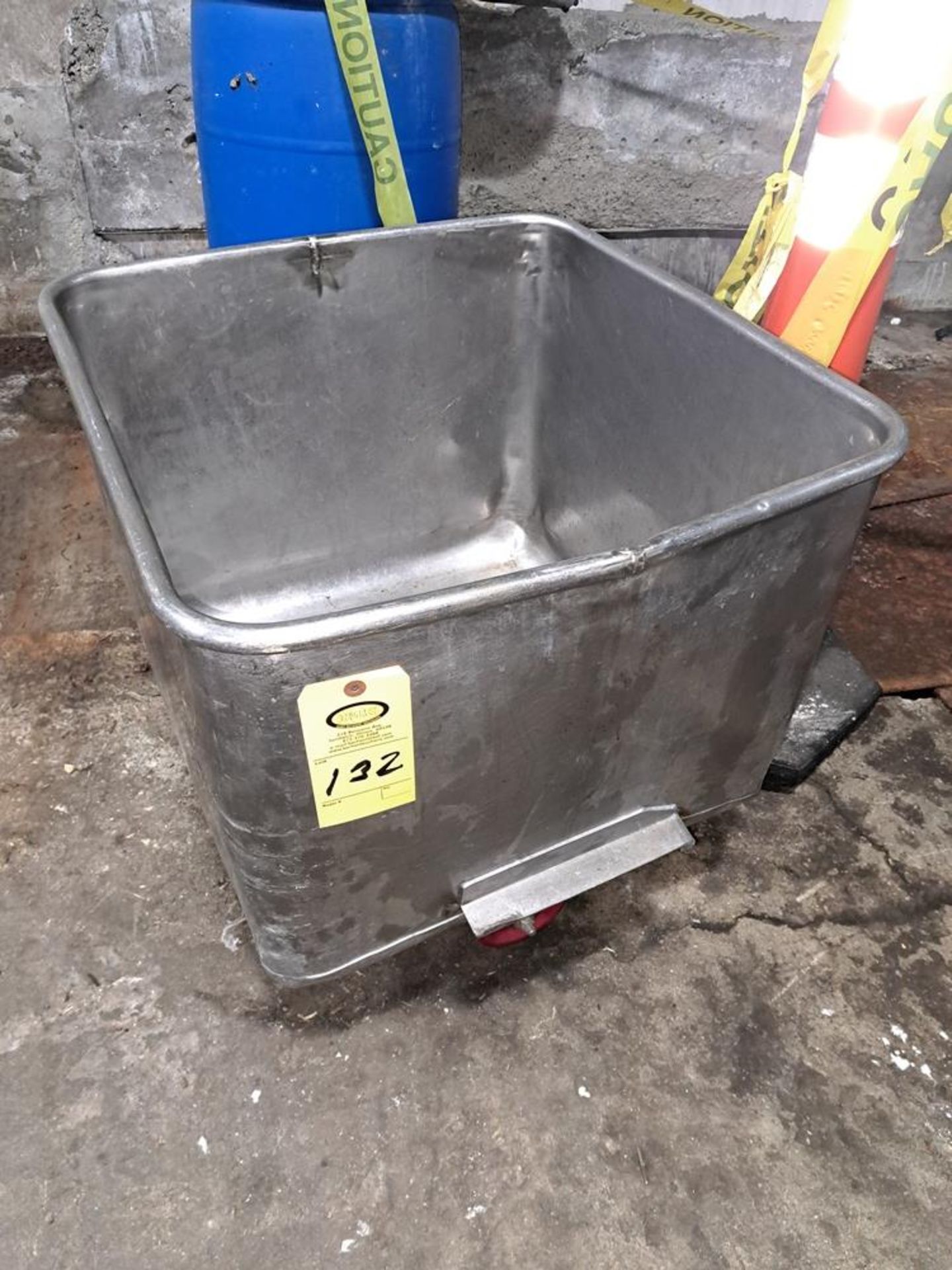 Lot (1) Stainless Steel Cabinet, 4' W X 6' T X 24" D (1) Stainless steel dump buggy 400 Lb. - Image 3 of 3