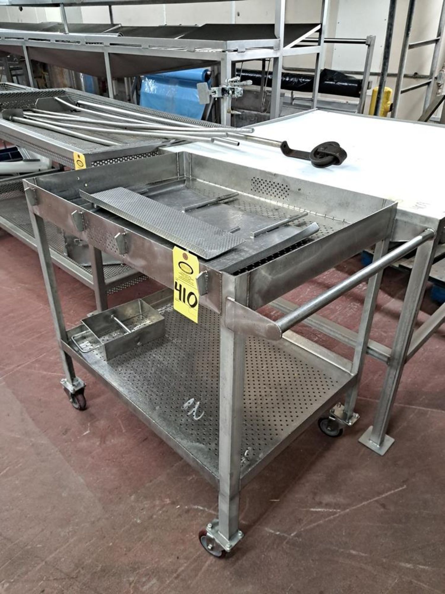 Stainless Steel Parts Cart, 26" W X 36" L: Required Loading Fee $50.00, Rigger-Norm Pavlish,