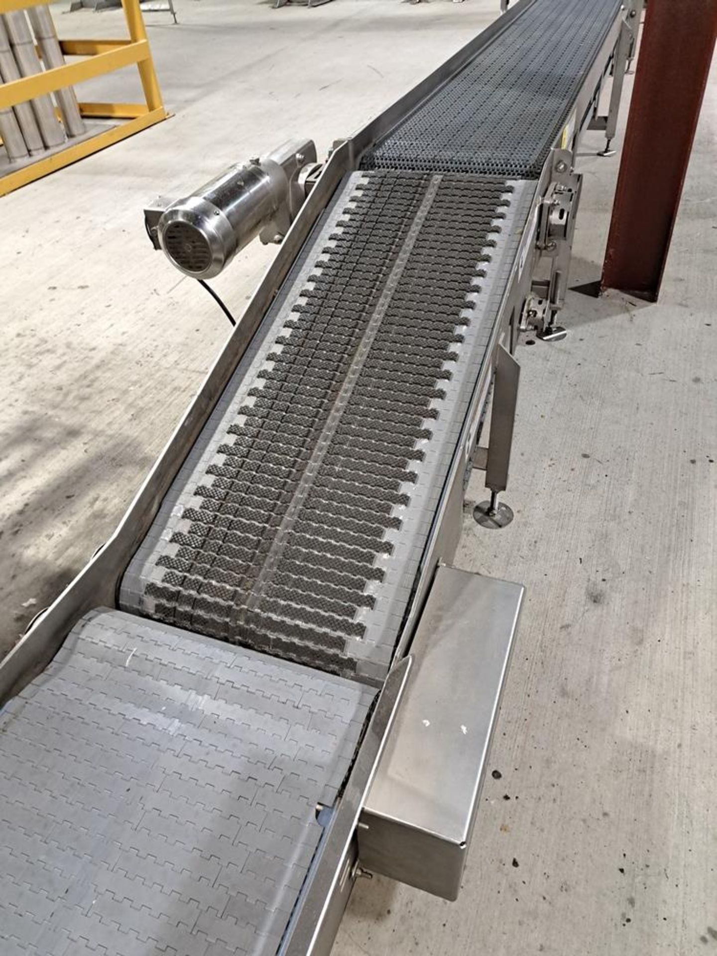 Stainless Steel Conveyor, 20" W X 18' L plastic belt, incline, stainless steel motor, 230/460 volts: - Image 2 of 2