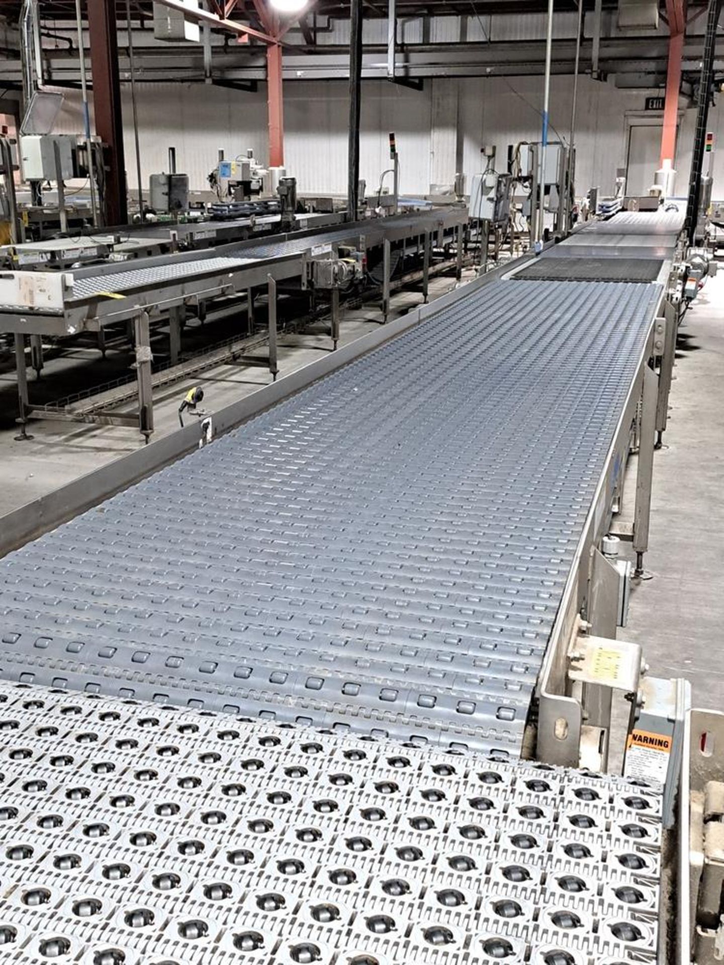 LINE 2 Lot (14) Stainless Steel Frame Conveyors, (1) 24" W X 30" L, (1) 43" L X 5' L, (1) 36" W X