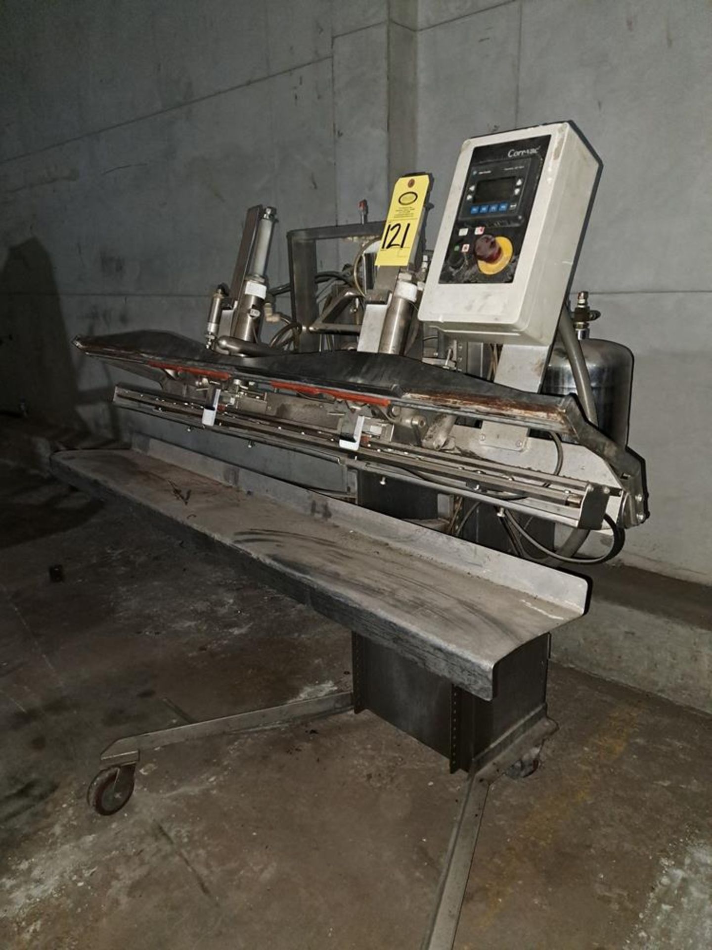 M-Tec Mdl. Corr-Vac Bag Sealer, Ser. #1391-0, 54" seal bar (out of service): Required Loading Fee $