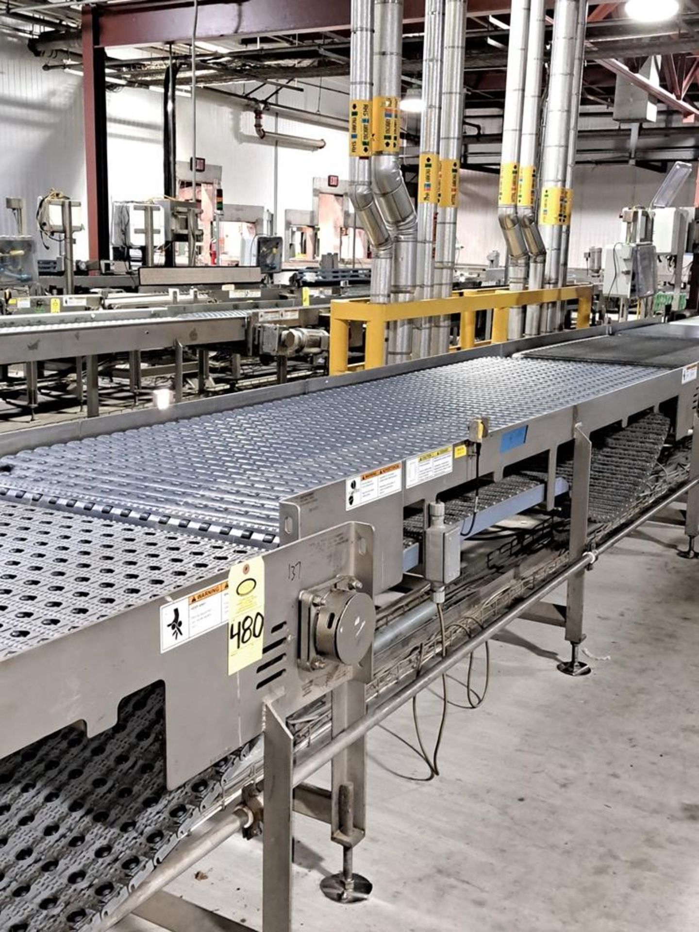 LINE 4 Lot (14) Stainless Steel Frame Conveyors, (1) 43" W X 24" L, (1) 43" W X 6' L, (1) 36" W X - Image 2 of 12