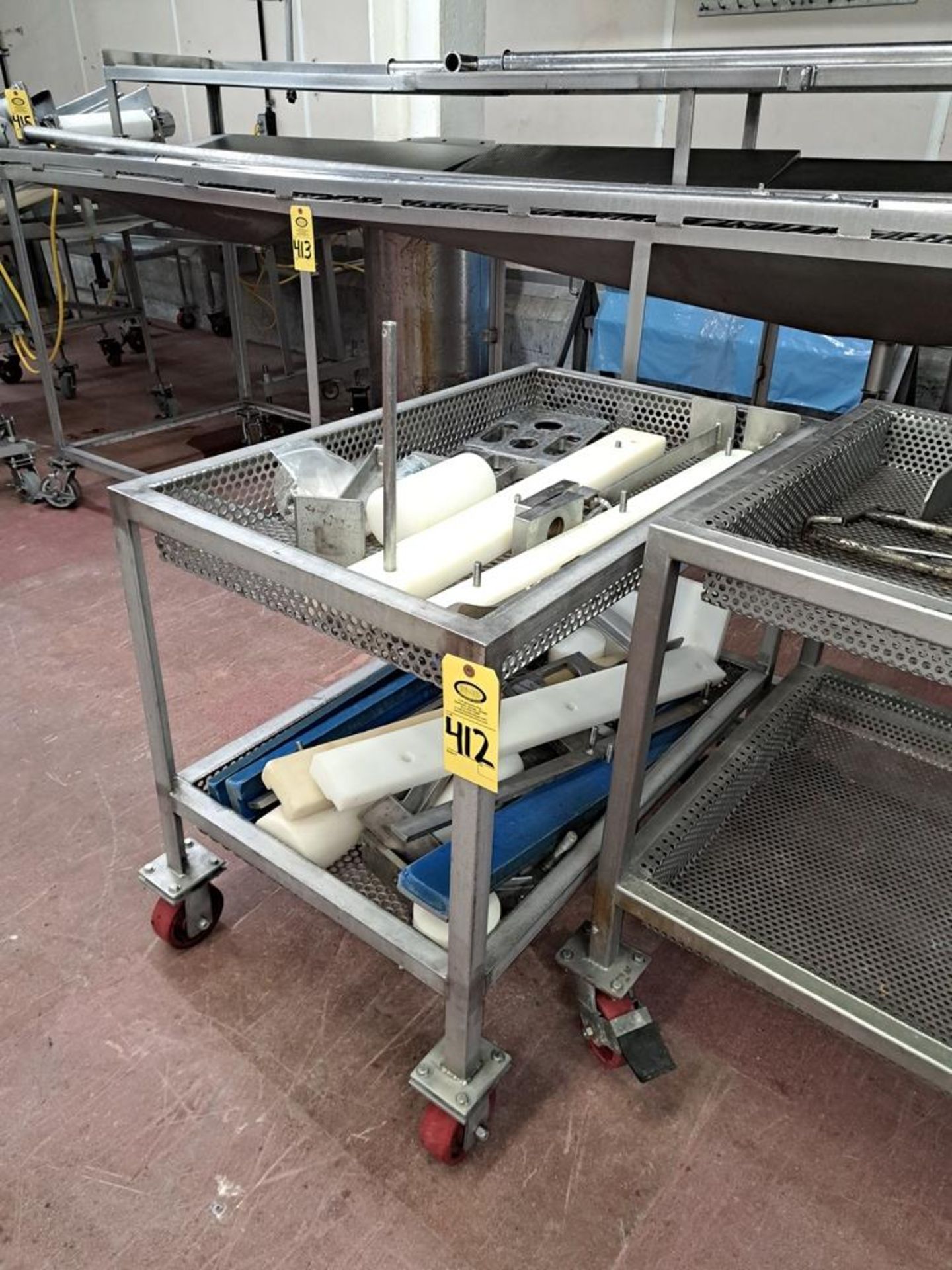 Stainless Steel Parts Cart, 26" W X 36" L: Required Loading Fee $50.00, Rigger-Norm Pavlish,