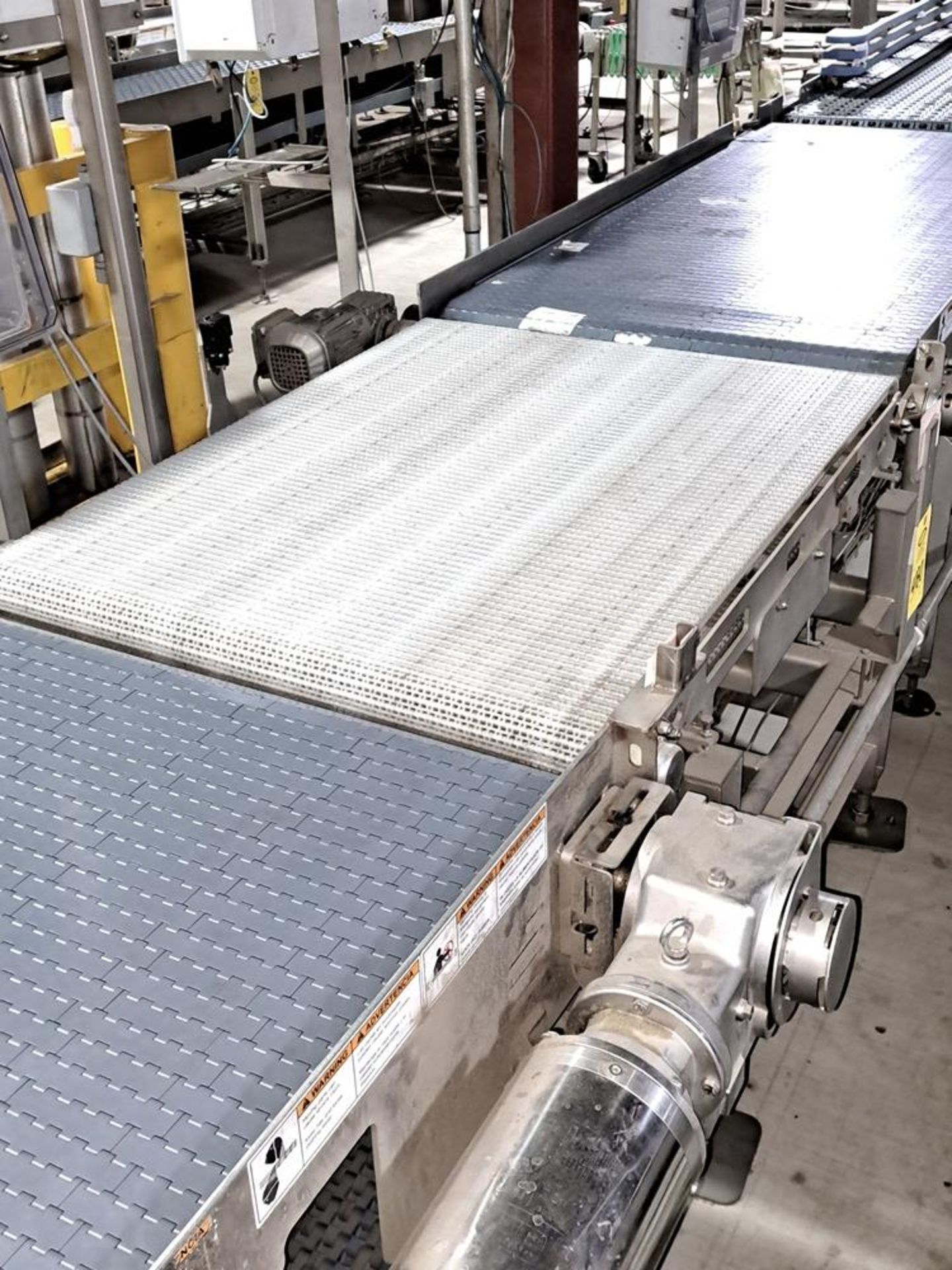 LINE 4 Lot (14) Stainless Steel Frame Conveyors, (1) 43" W X 24" L, (1) 43" W X 6' L, (1) 36" W X - Image 4 of 12