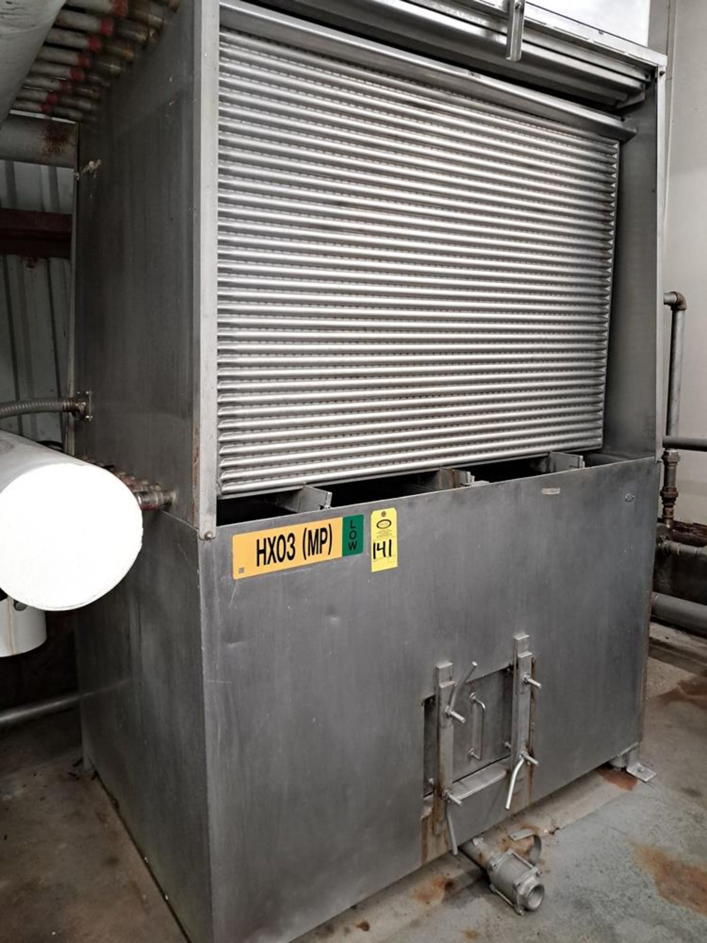 Stainless Steel Plate Chiller, 9 plates, 32 corrugations with filter, 5 h.p., 230/460 volt motor - Image 2 of 5