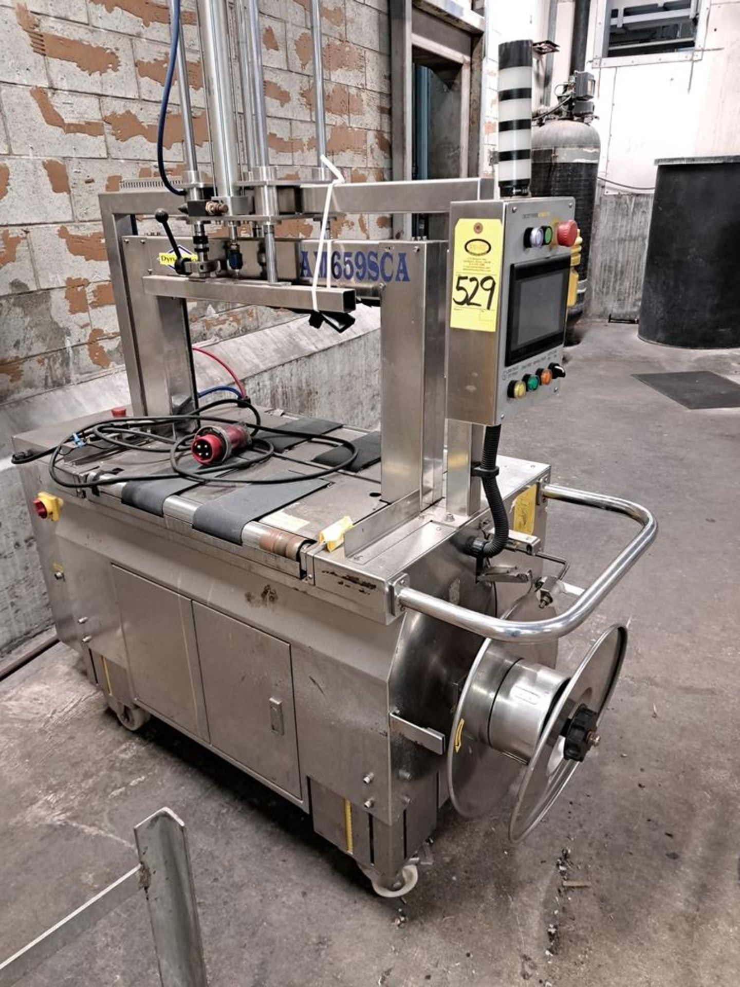 Dynaric Mdl. AM659SCA Stainless Steel Box Strapper, Ser. #201809014, 460 volts: Required Loading Fee