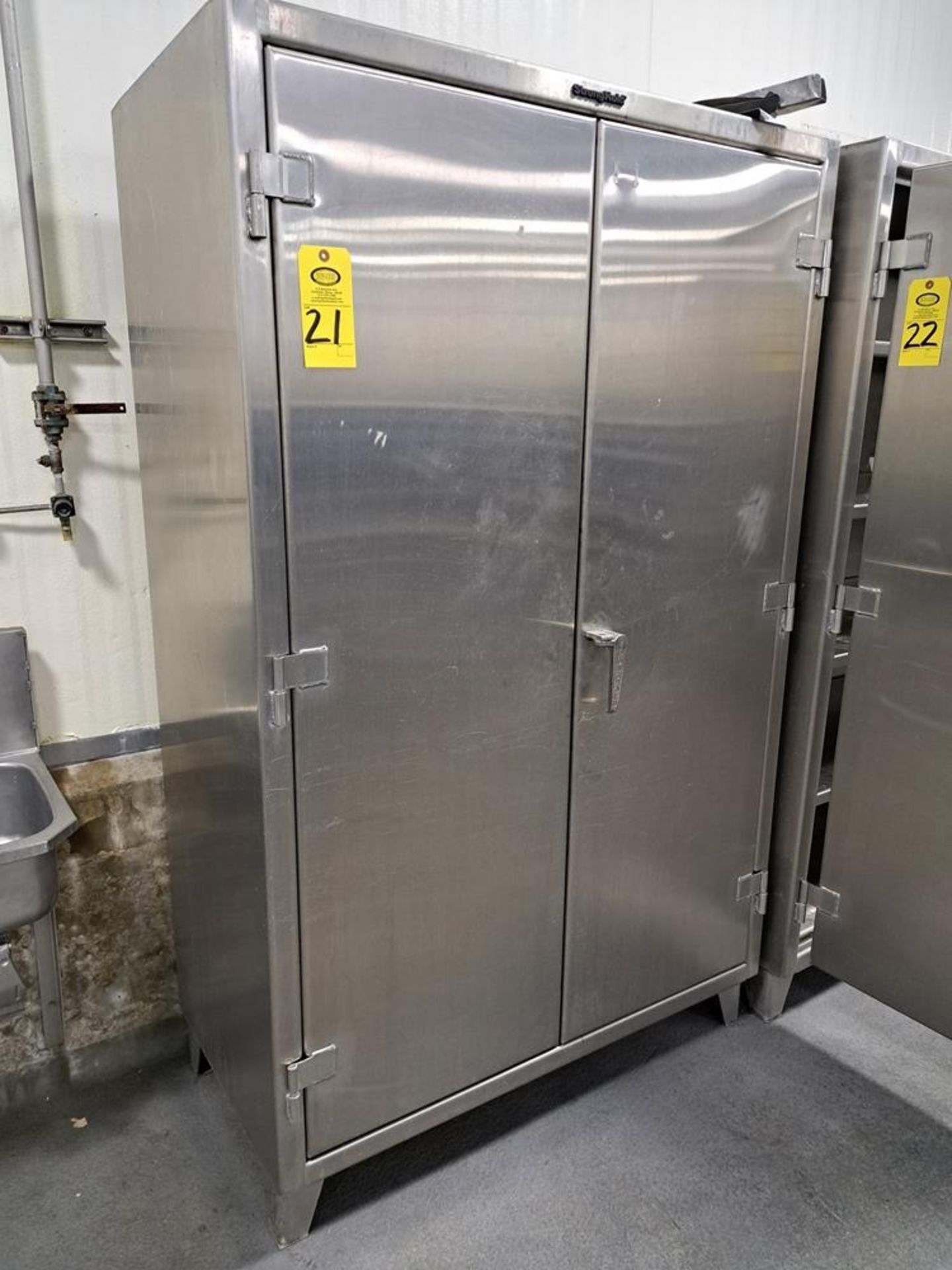 Stronghold Stainless Steel Cabinet, 48" W X 22" D X 78" T, 5-shelves: Required Loading Fee $75.00,