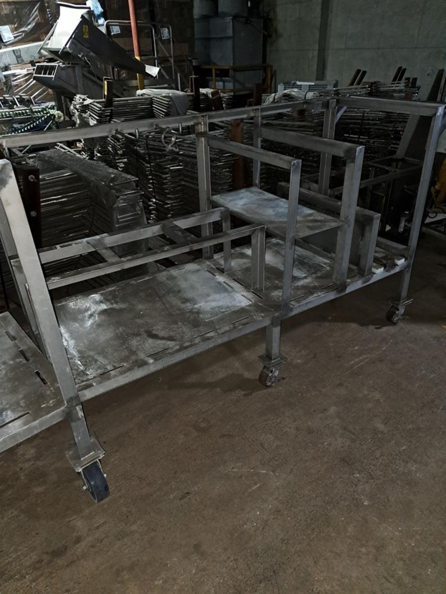 Lot (2) Stainless Steel Parts Carts, 30" W X 80" L: Required Loading Fee $100.00, Rigger-Norm - Image 2 of 2