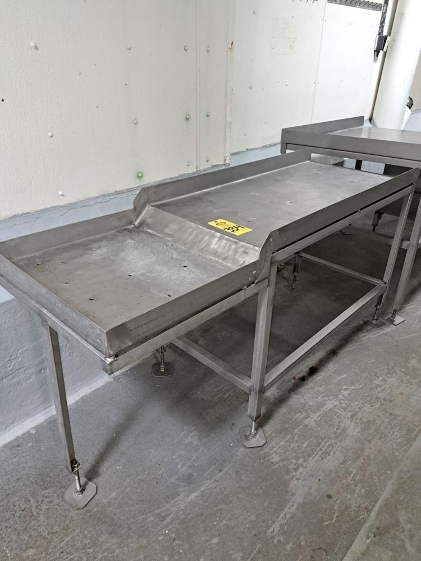 Lot Stainless Steel Table, 24" W X 6' L X 27" T, (1) 36" W X 43" L X 36" T, (1) 30" W X 30" L X - Image 2 of 5