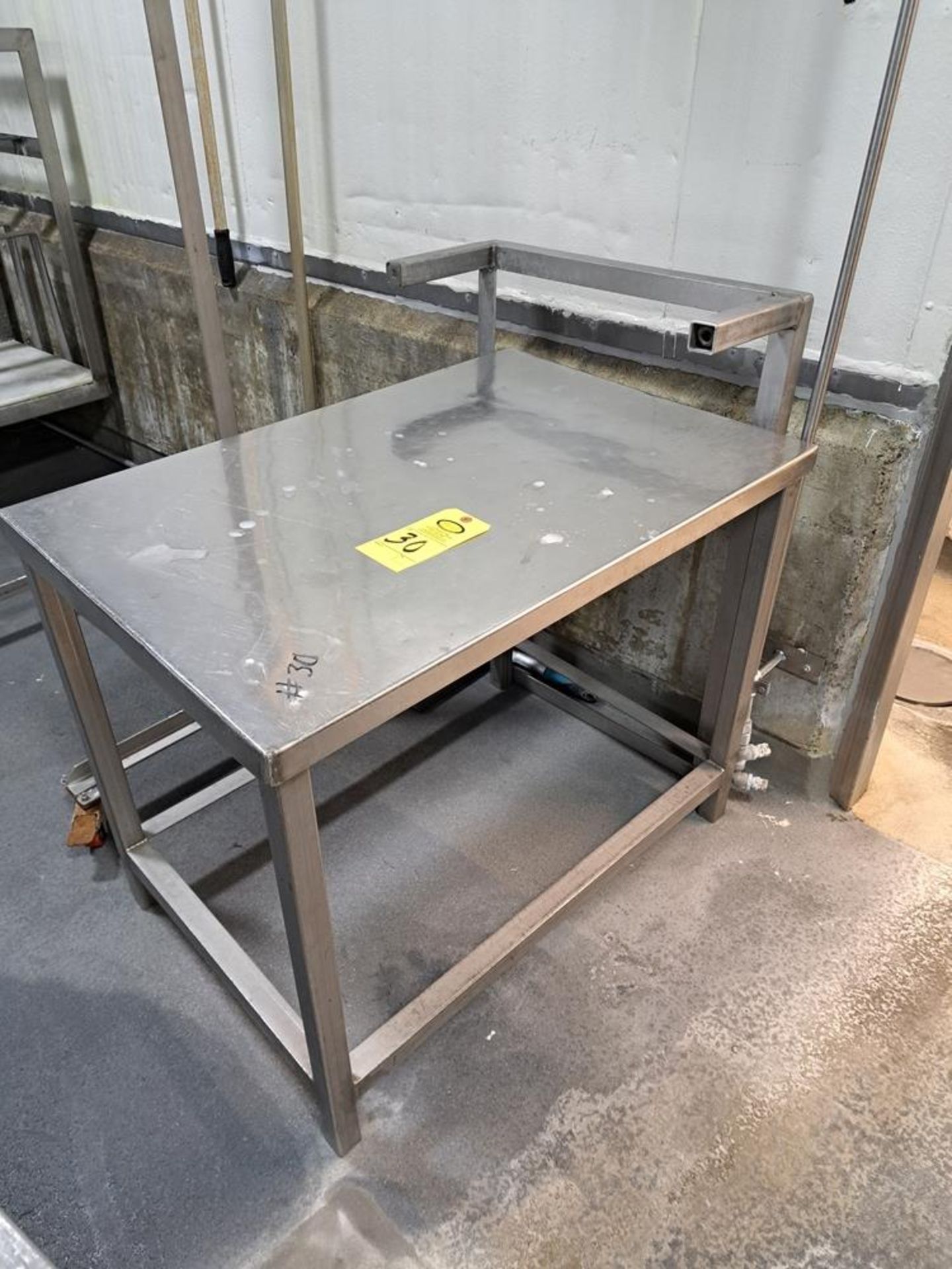 Lot Stainless Steel Tables, (1) 33" W X 30" L X 37" T, (1) 24" W X 36" L X 39" T, (1) 24" W X 36" LX - Image 7 of 8