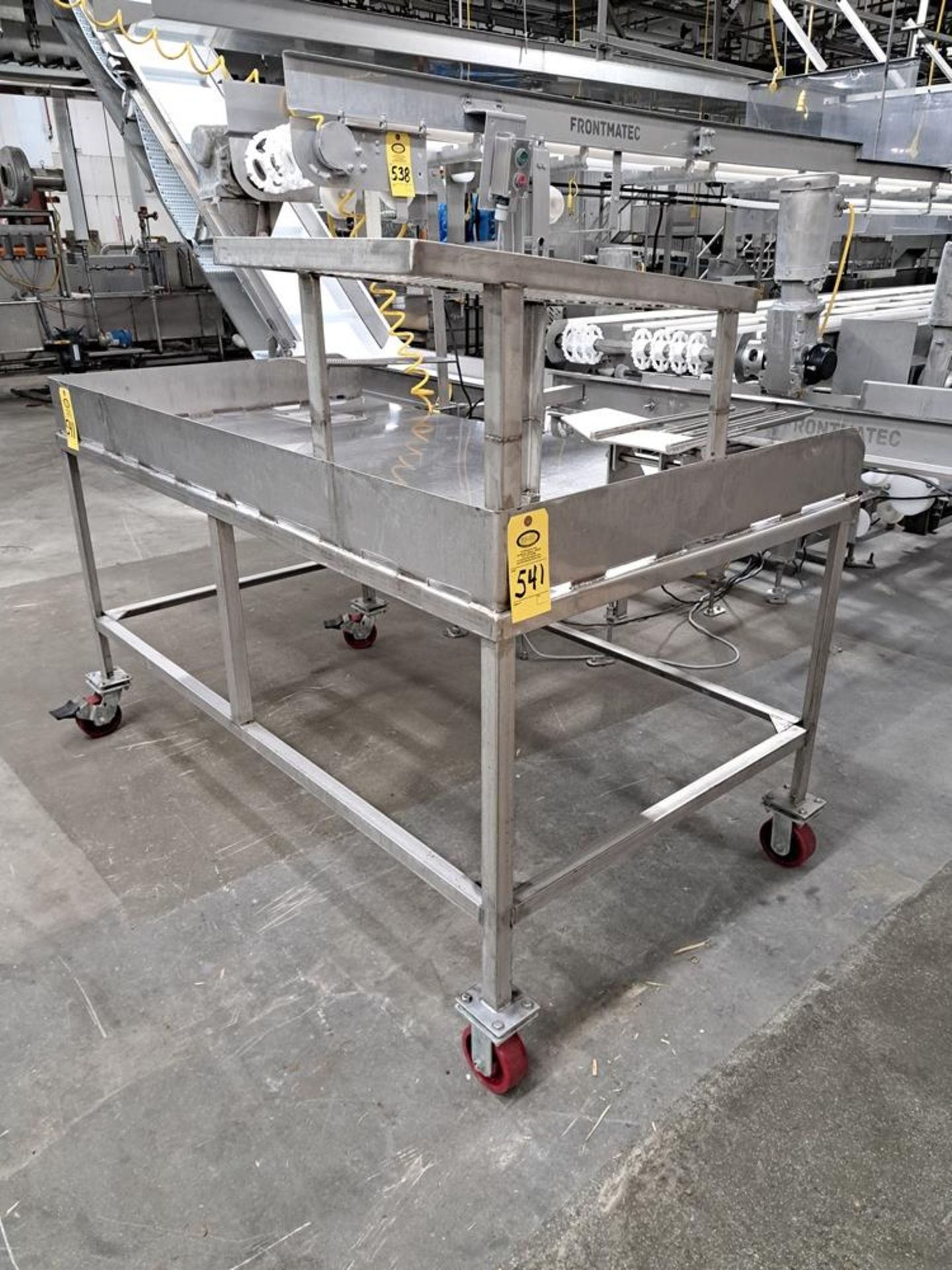 Portable Stainless Steel Inspection Table, 41" W X 6' L: Required Loading Fee $150.00, Rigger-Norm