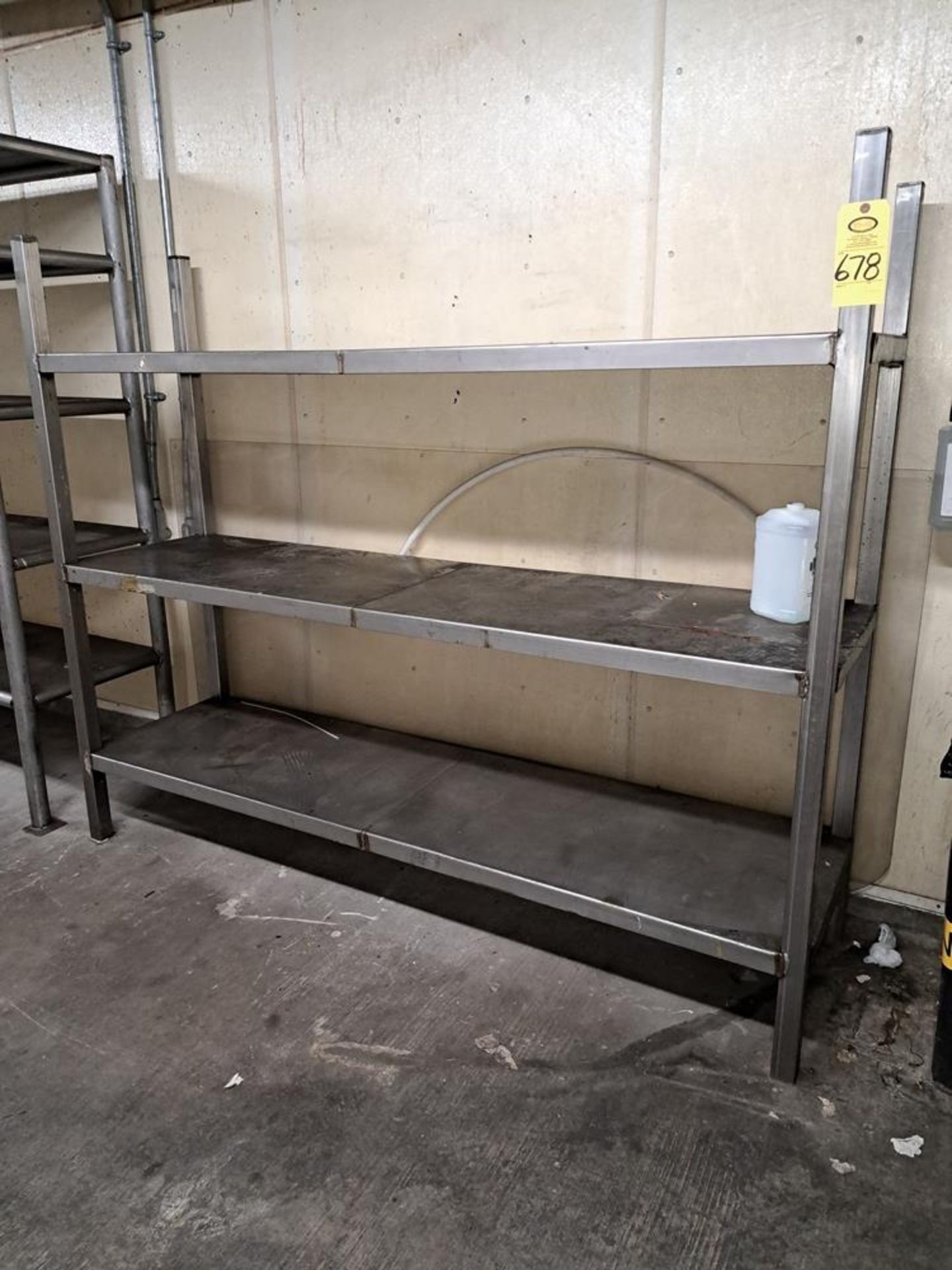 Stainless Steel Shelving Unit, 20" W X 7' L X 6' T: Required Loading Fee $50.00, Rigger-Norm