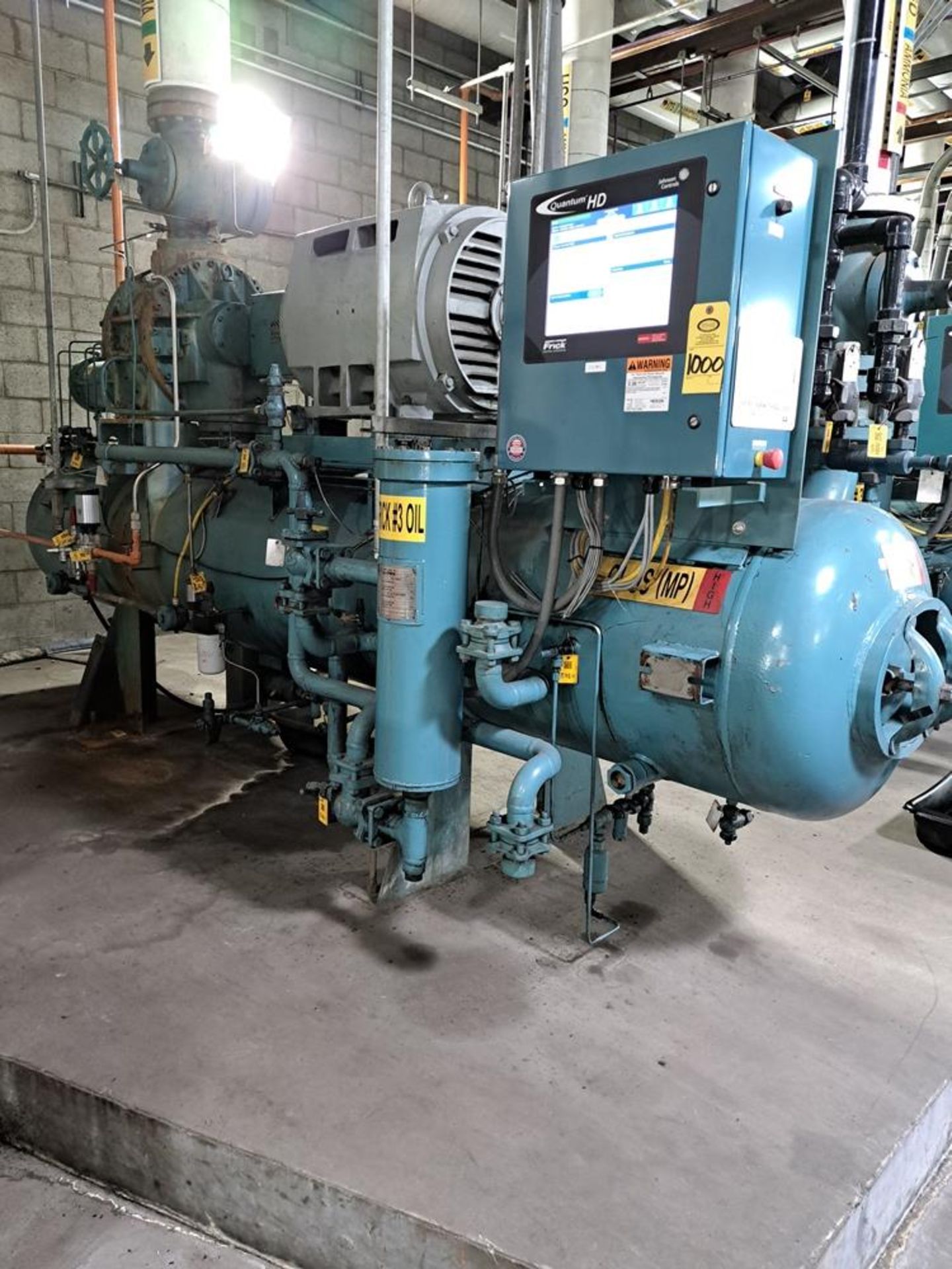 Frick Model RBWII+177H, 400 H.P. Ammonia Rotary Screw Compressor, S/N S0093FFMPLHAA3: Required