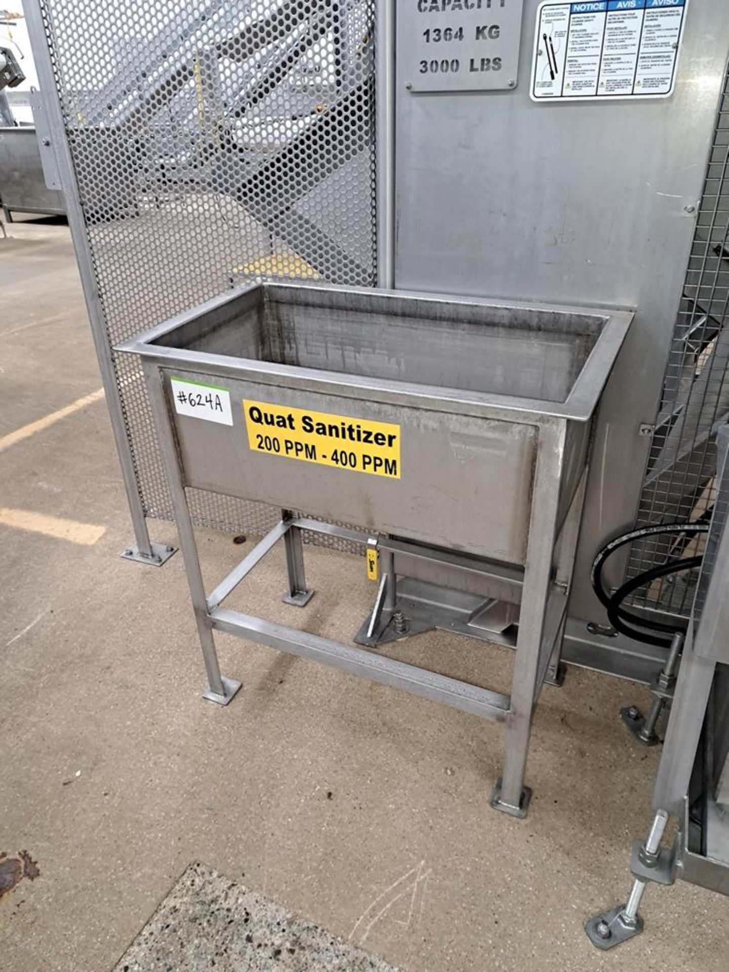 Lot Stainless Steel Trough, 16" W X 30" L X 12" D, Stainless Steel Bag Station, Stainless Steel Poly - Image 4 of 4