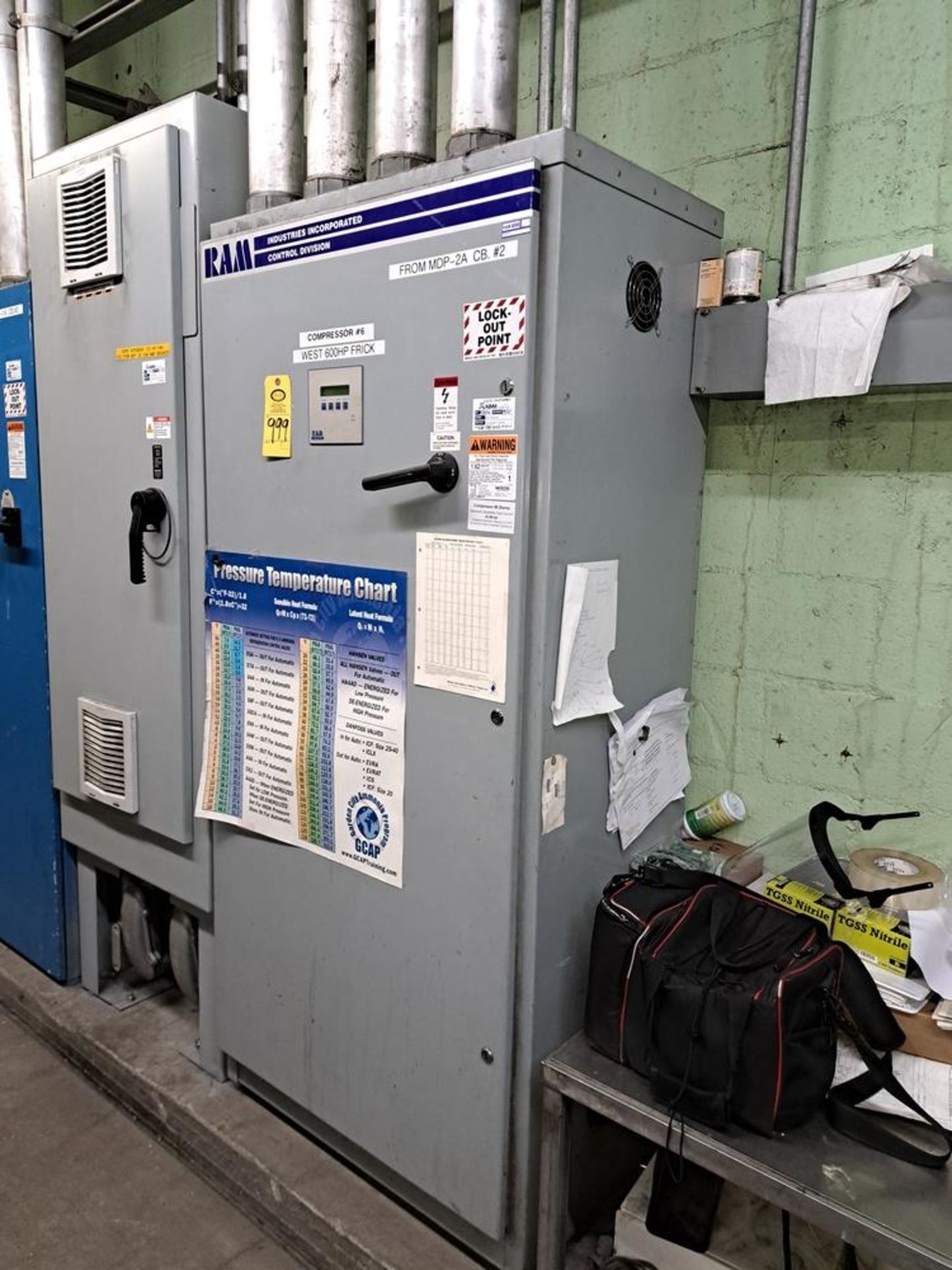 Frick Model RWBII+270E, 600 H.P. Ammonia Rotary Screw Compressor, S/N 0076TFMPLHAC03: Required - Image 11 of 11