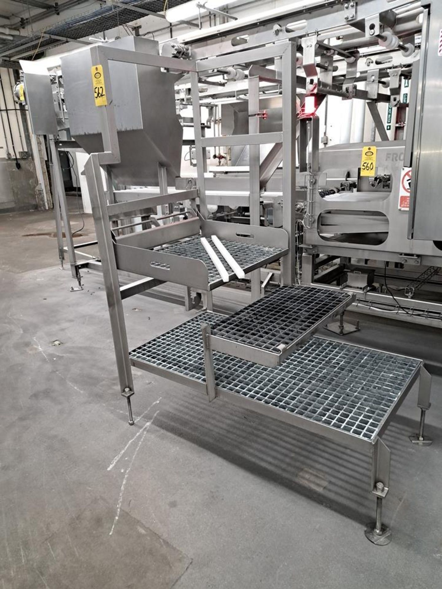 Stainless Steel Platform, 31" W X 56" L, chemgrate flooring, adjustable platform: Required Loading