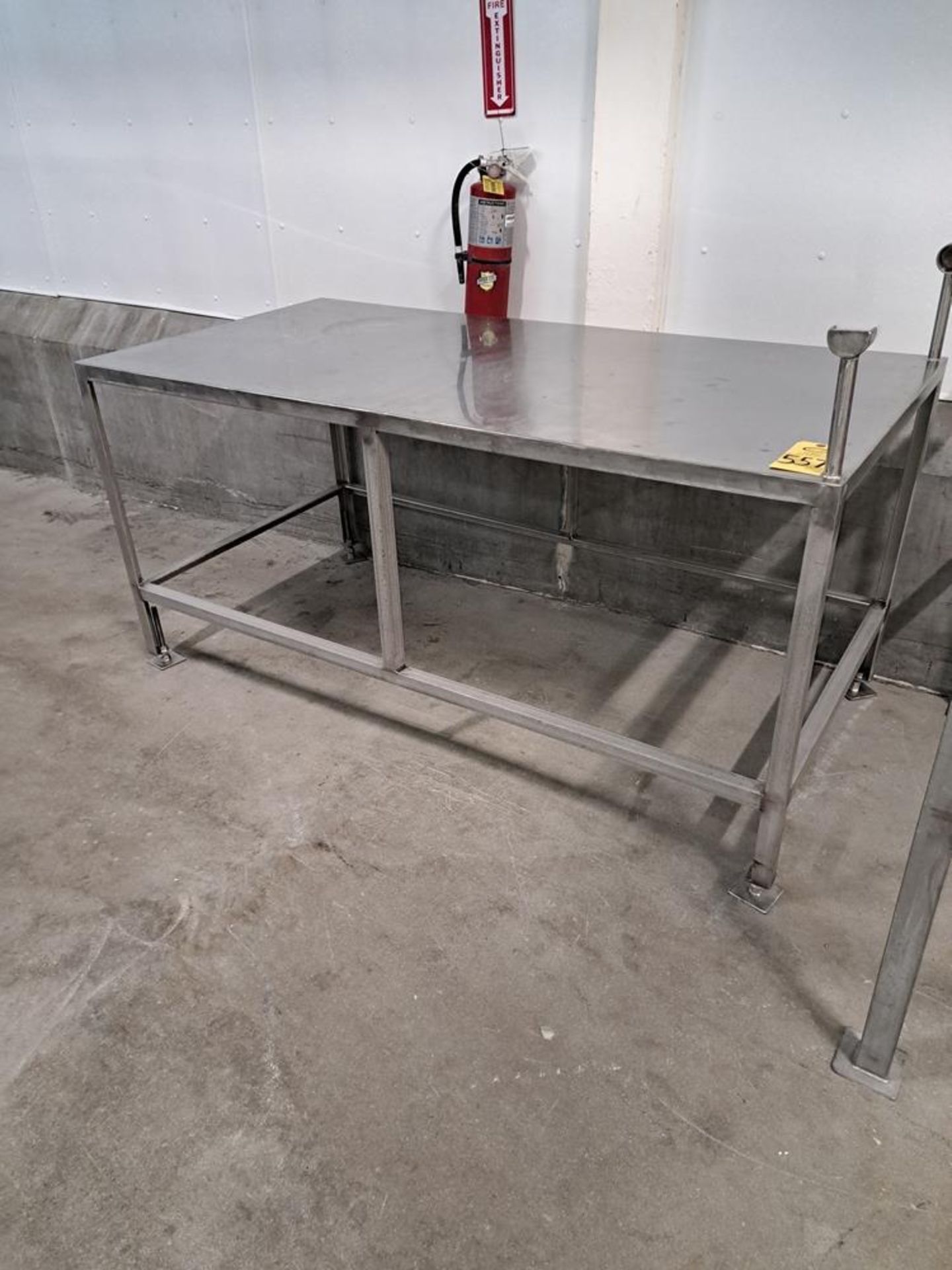 Stainless Steel Table, 36" W X 6' L X 34" T: Required Loading Fee $250.00, Rigger-Norm Pavlish,