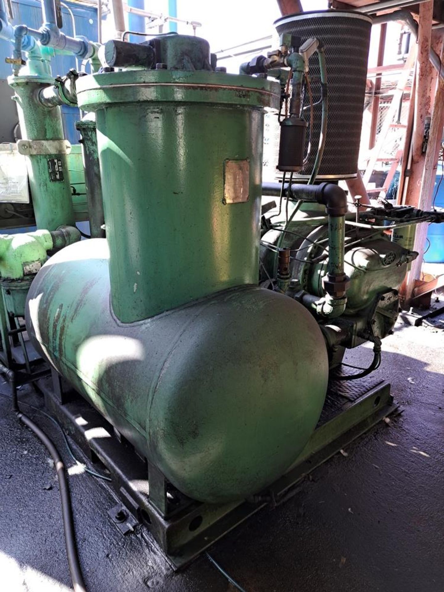 Sullair Air Compressor, 200 h.p., 30" Dia. X 54" L holding tank: Required Loading Fee $3000.00,