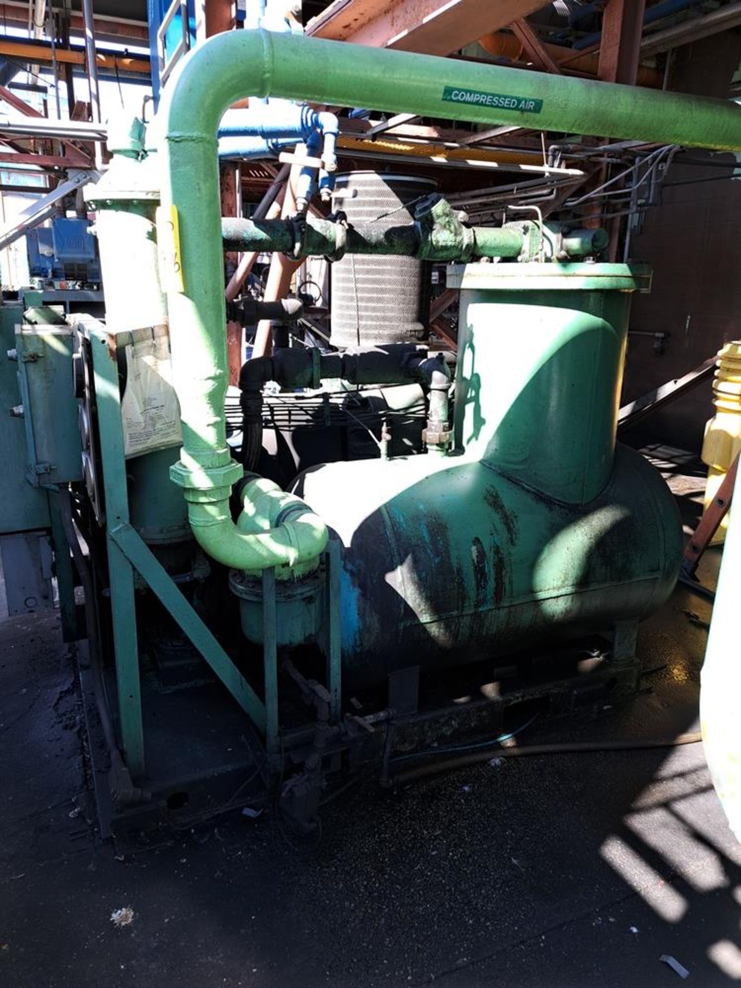 Sullair Air Compressor, 200 h.p., 30" Dia. X 54" L holding tank: Required Loading Fee $3000.00, - Image 4 of 4