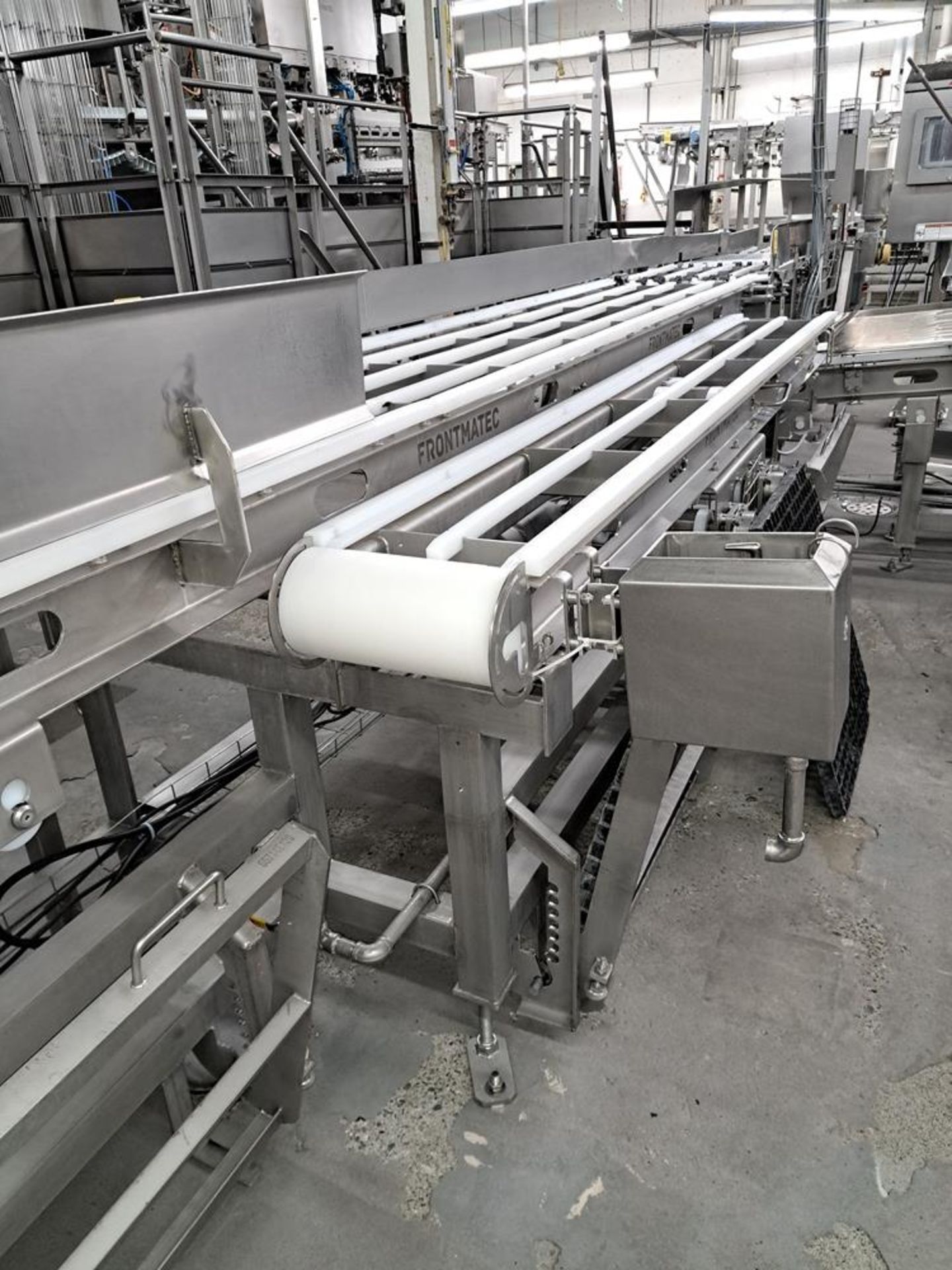 Stainless Steel Trim Conveyor, 24" W X 16' L main belt, 12" W X 10' L trim conveyor, (4) work - Image 3 of 5