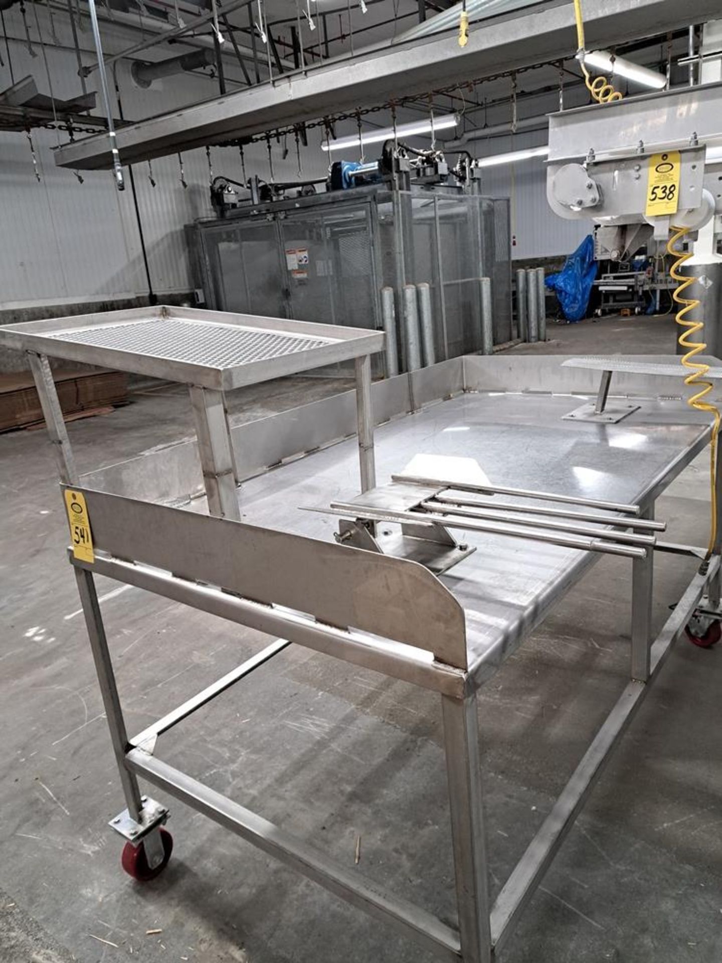 Portable Stainless Steel Inspection Table, 41" W X 6' L: Required Loading Fee $150.00, Rigger-Norm - Image 2 of 2