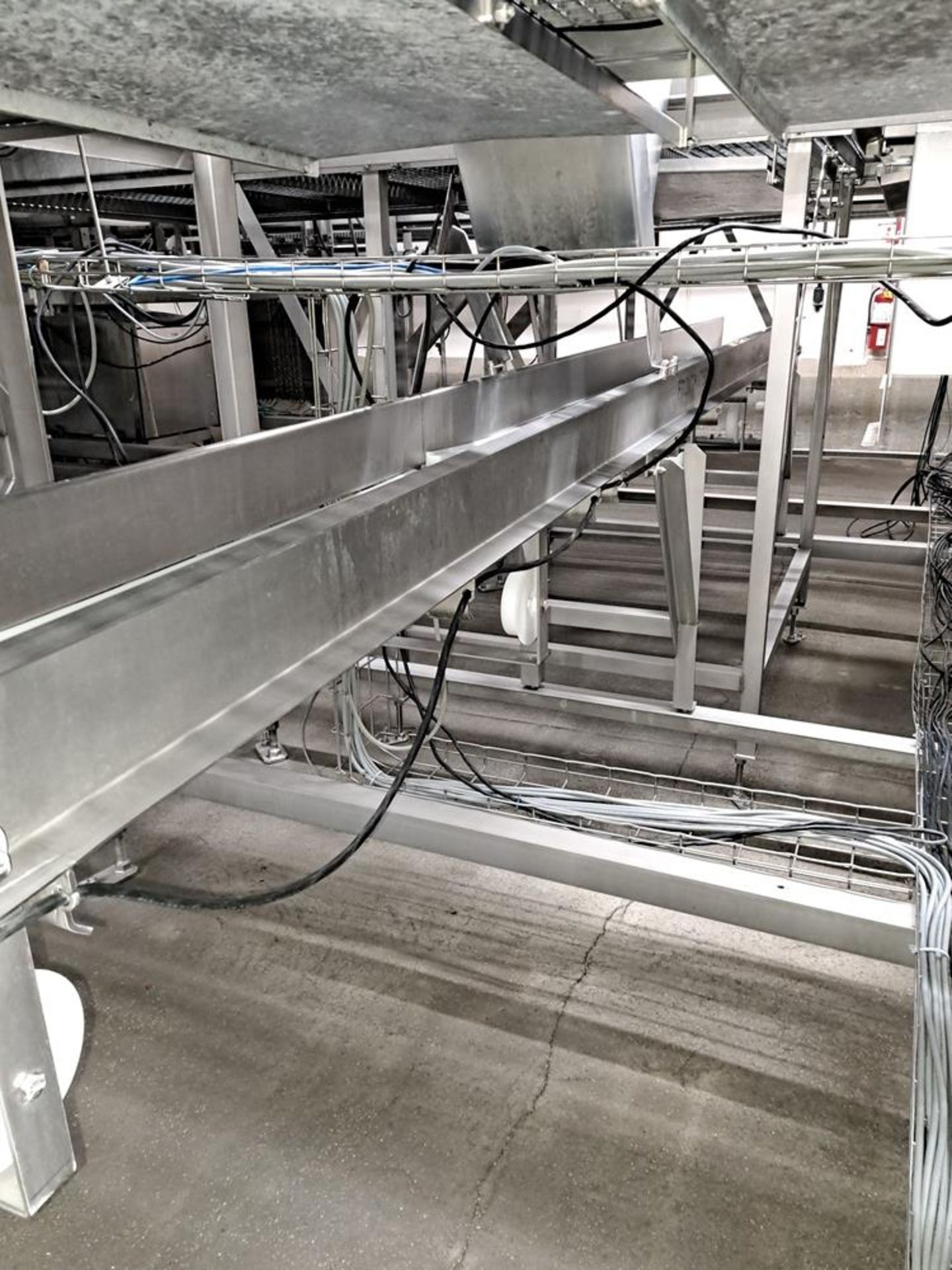 Frontmatec Stainless Steel Conveyor, 12" W X 18' L (13' to incline), 30" infeed, 68" discharge, - Image 5 of 6