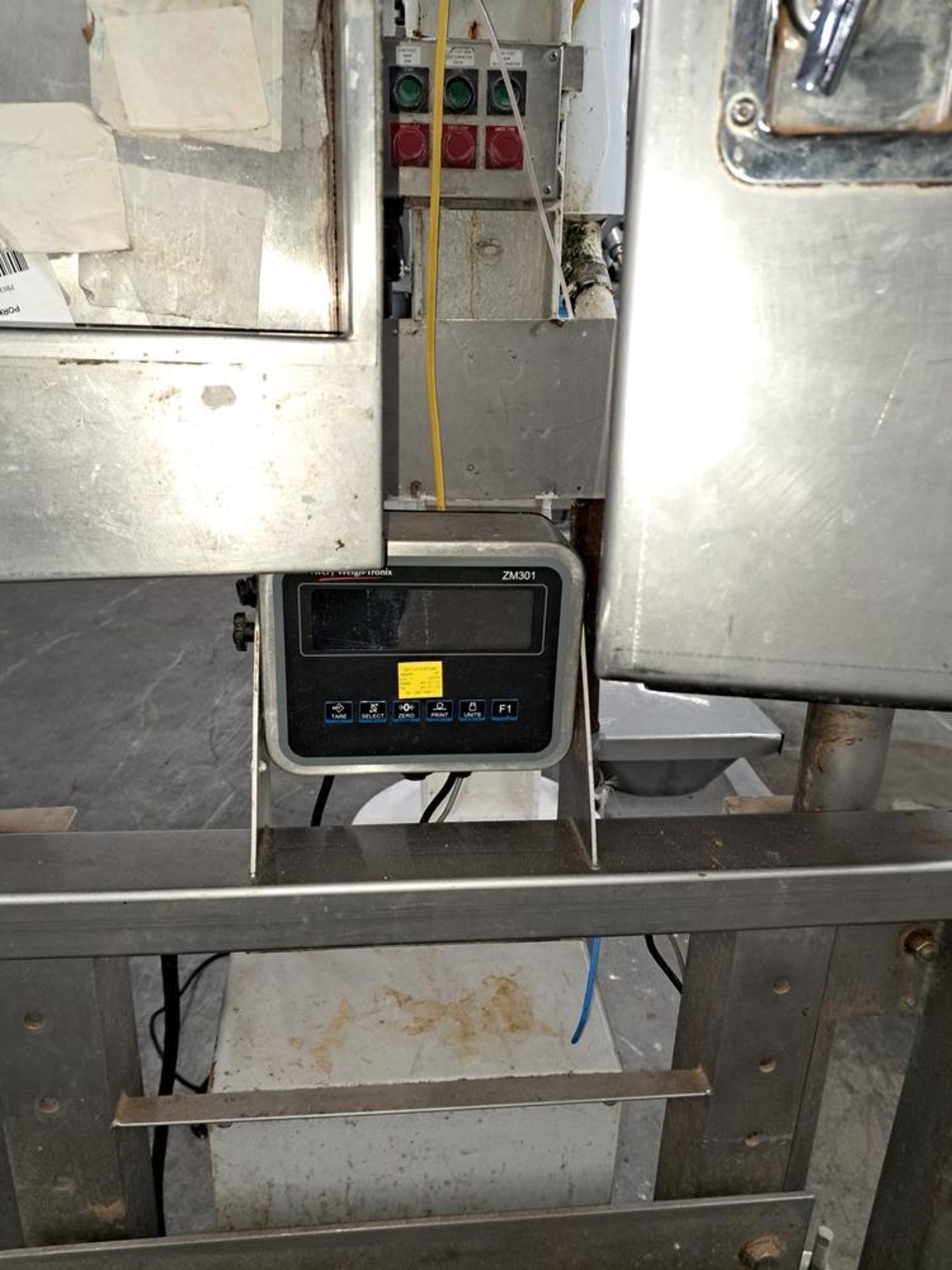 Portable Stainless Steel Weigh Station, 16" W X 32" L roller conveyor, Avery-Weigh-Tronix ZM301, - Image 2 of 2