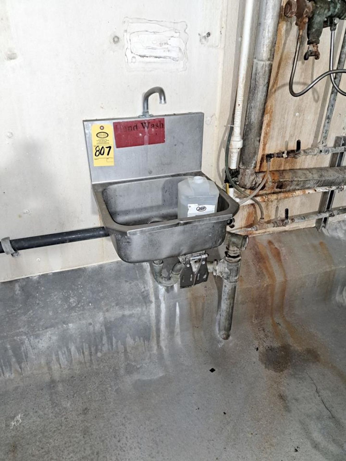 Lot 4 X 6 Stainless Steel Work Platform (1) Stainless steel sink knee activated, (1) stainless steel - Image 2 of 4