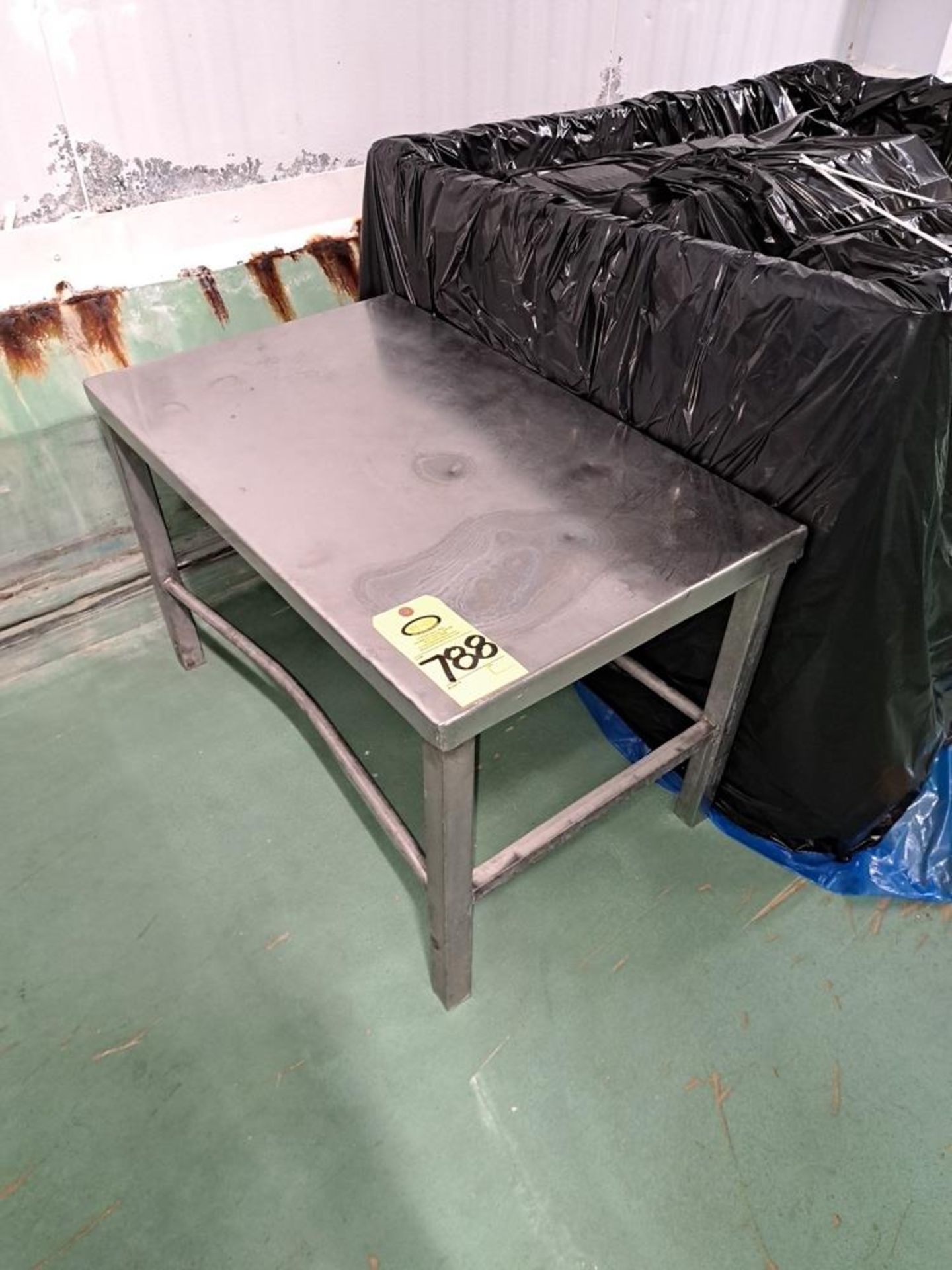 Lot (2) Stainless Steel Table, 18" W X 24" L, (3) Portable Bag Holders, Stainless Steel Cabinet, 16" - Image 4 of 7