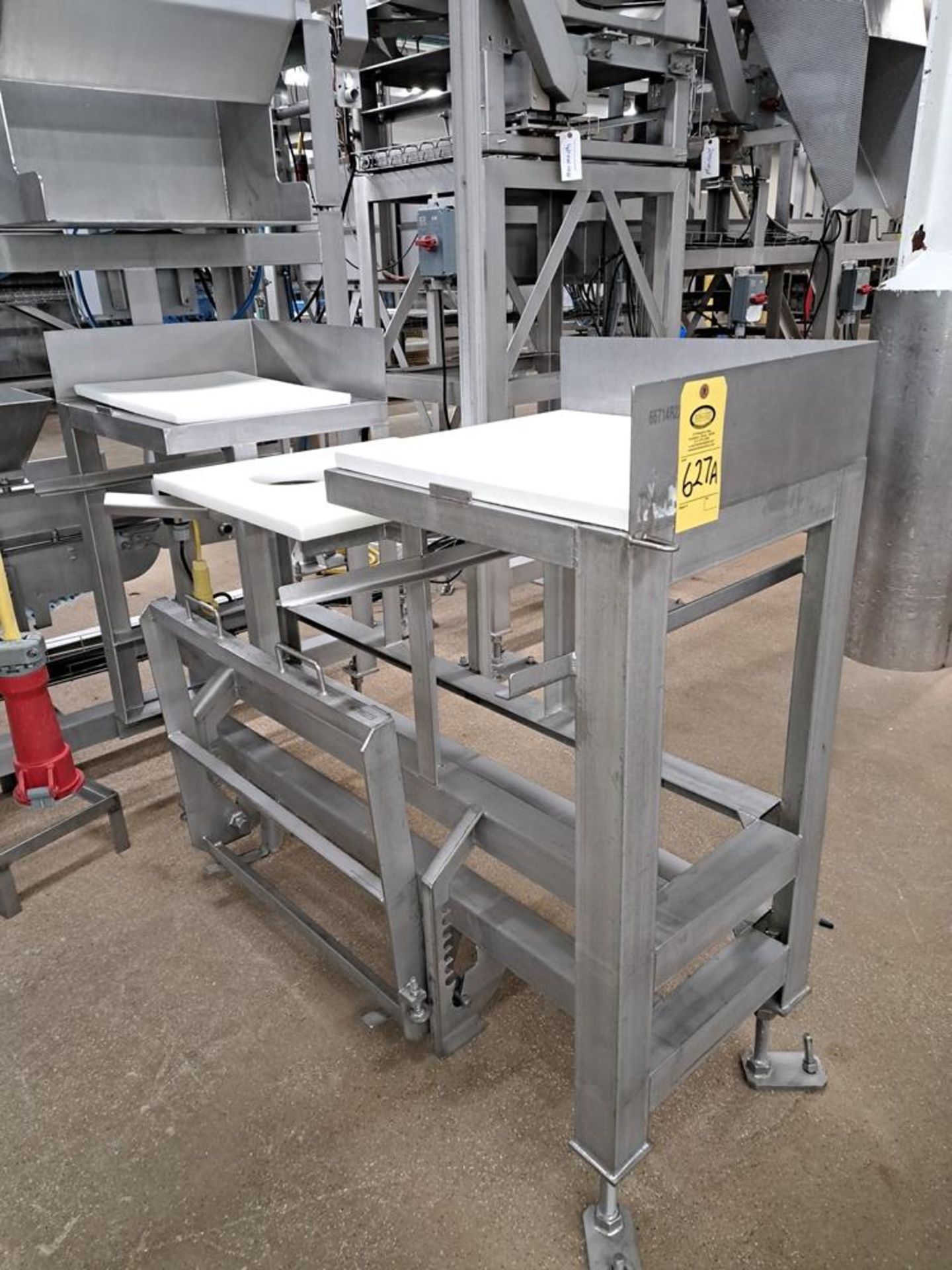 Stainless Steel Work Station, 22" W X 64" L with platform: Required Loading Fee $150.00, Rigger-Norm