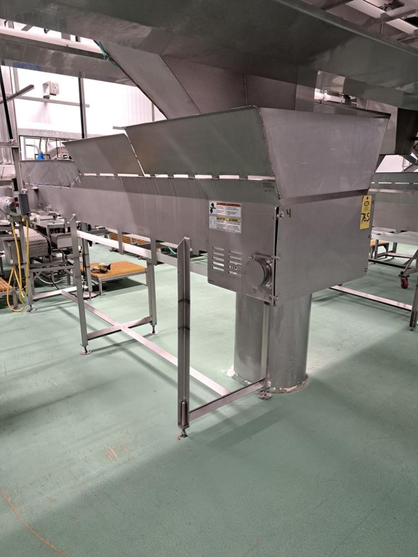 Stainless Steel Conveyor, 24" W X 13' L, stainless steel motor, 230/460 volts: Required Loading