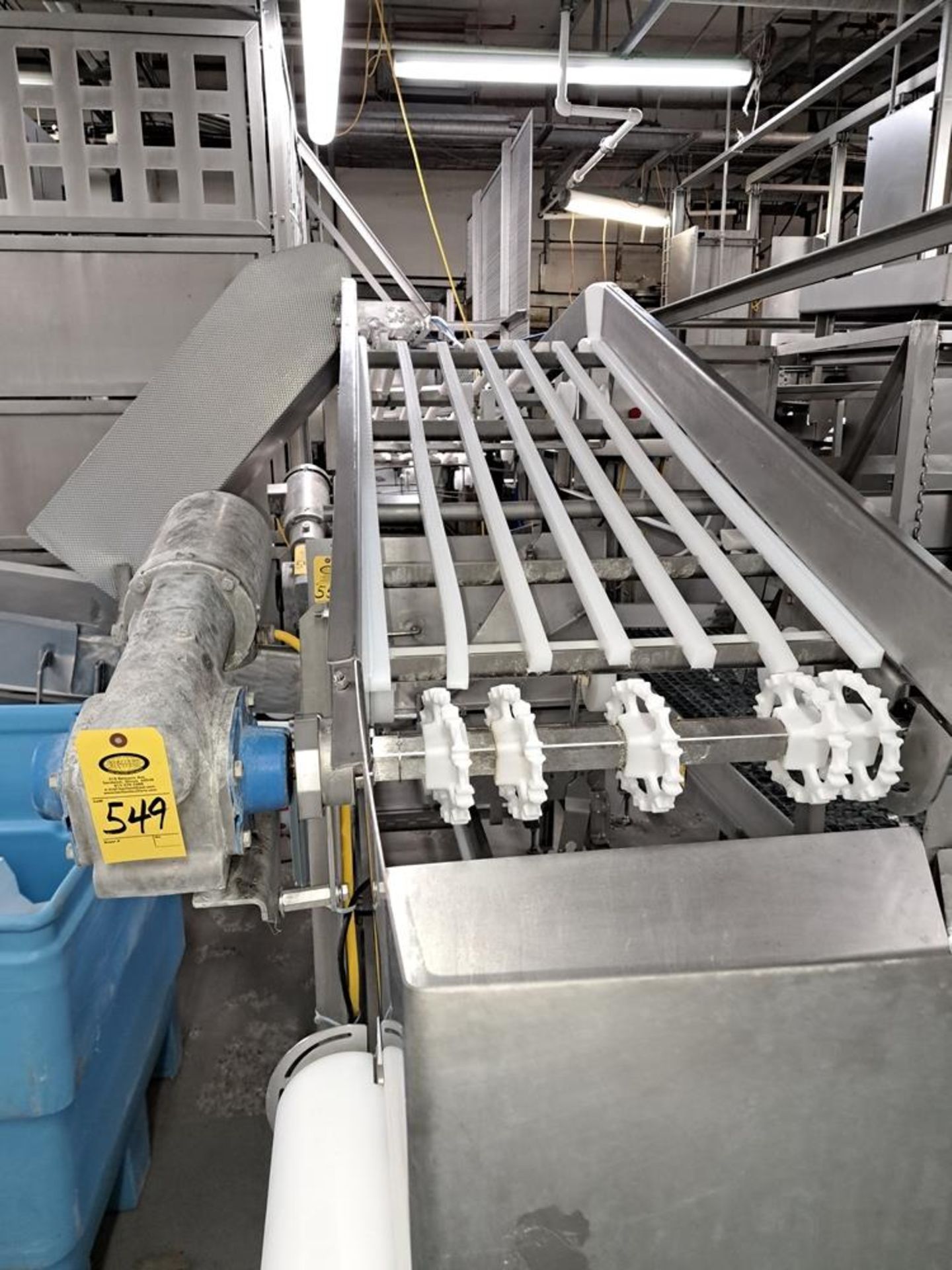 Stainless Steel Double Incline Conveyor, 24" W X 17' L, bottom conveyor, 24" W X 23' L top conveyor, - Image 4 of 6