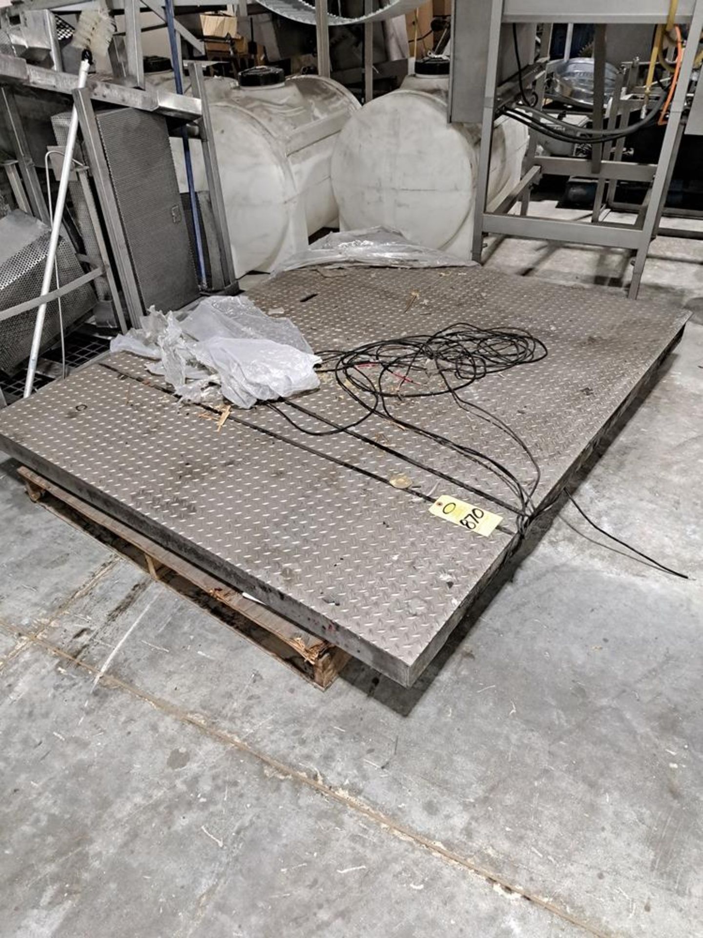 Stainless Steel Floor Scale Platform, 6' W X 5' L: Required Loading Fee $200.00, Rigger-Norm