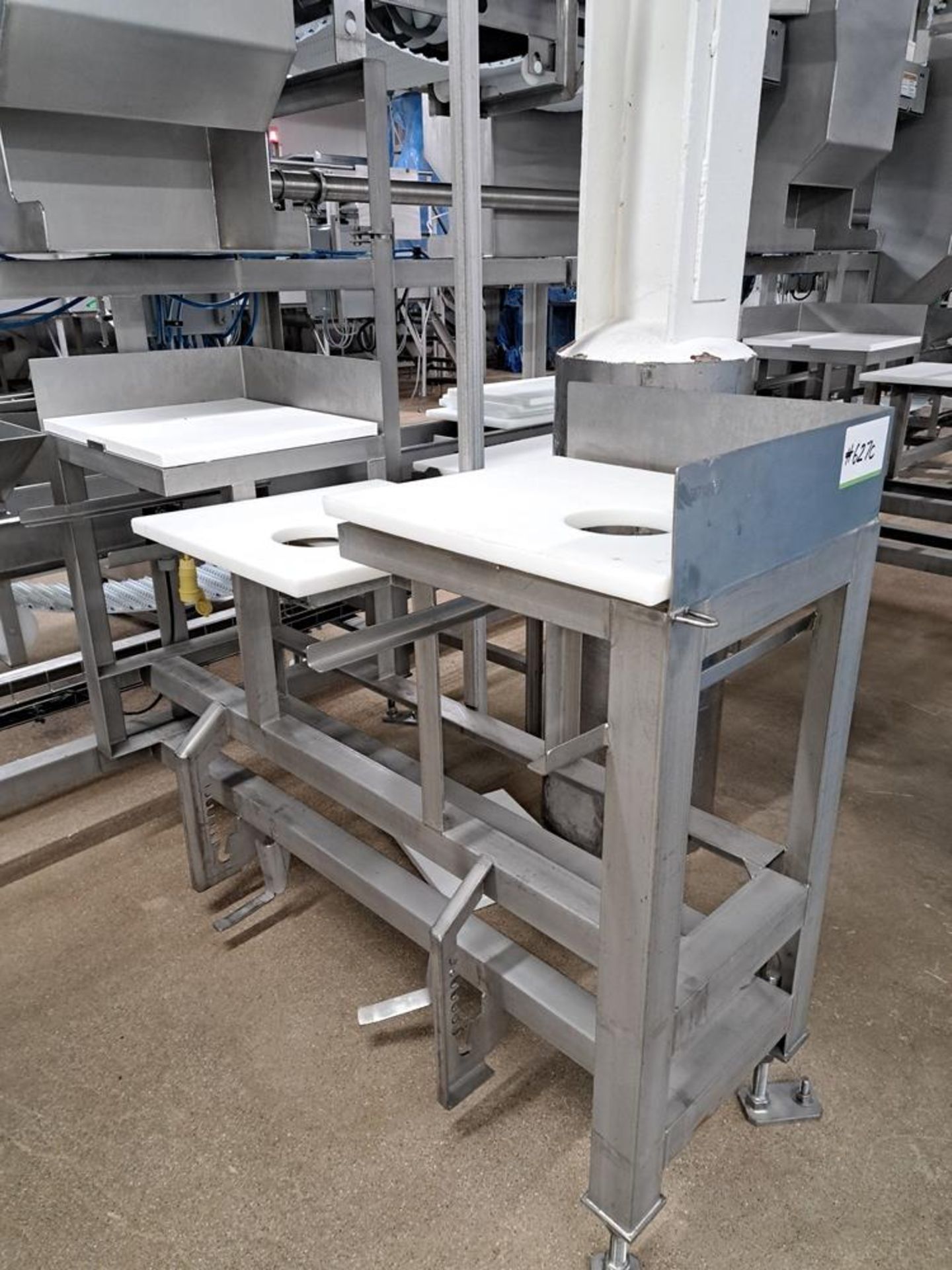 Stainless Steel Work Station, 22" W X 64" L with platform: Required Loading Fee $150.00, Rigger-Norm