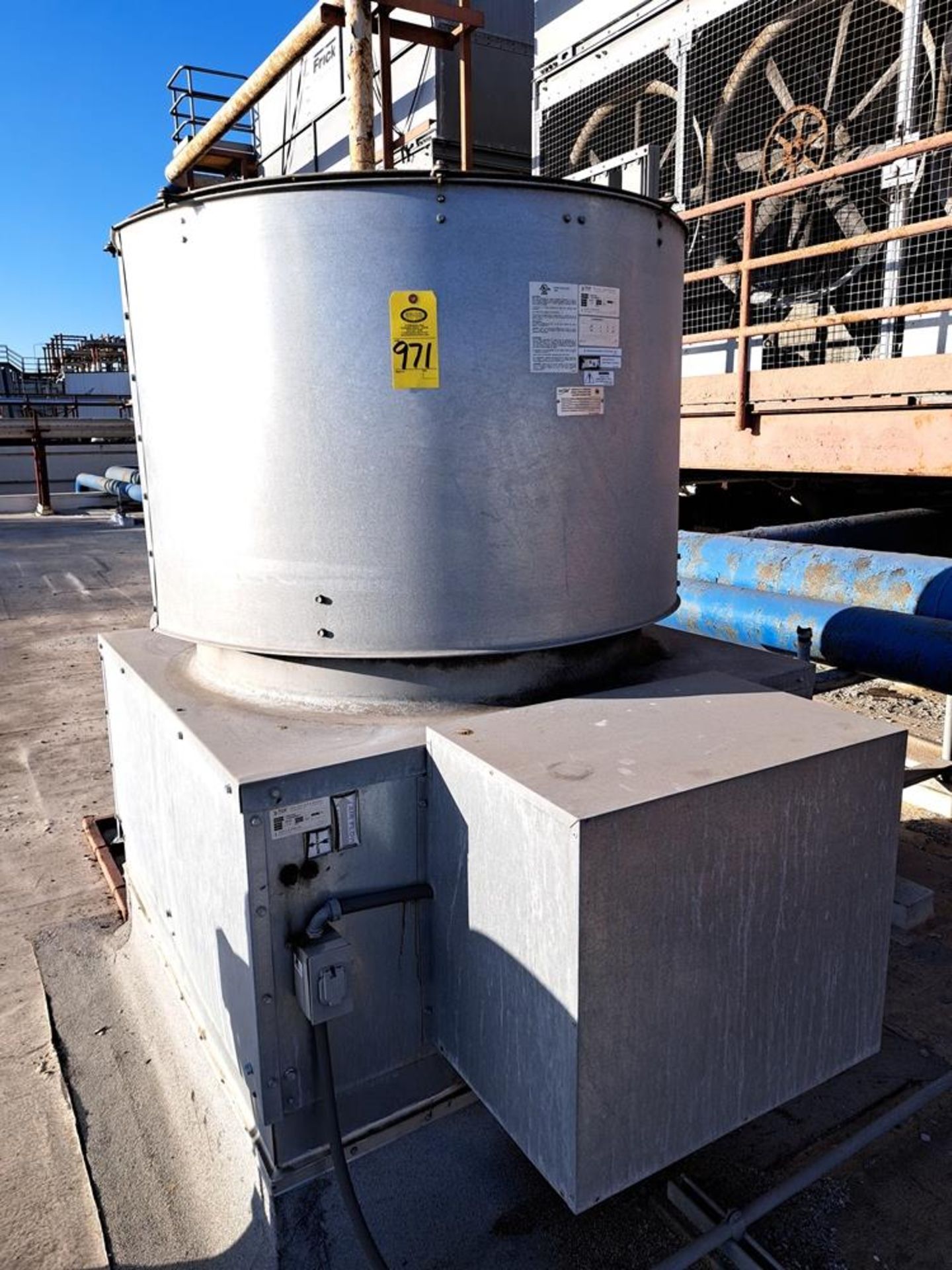 TCF Exhaust Fan: Required Loading Fee $2000.00, Rigger-Norm Pavlish, Nebraska Stainless (402)540-