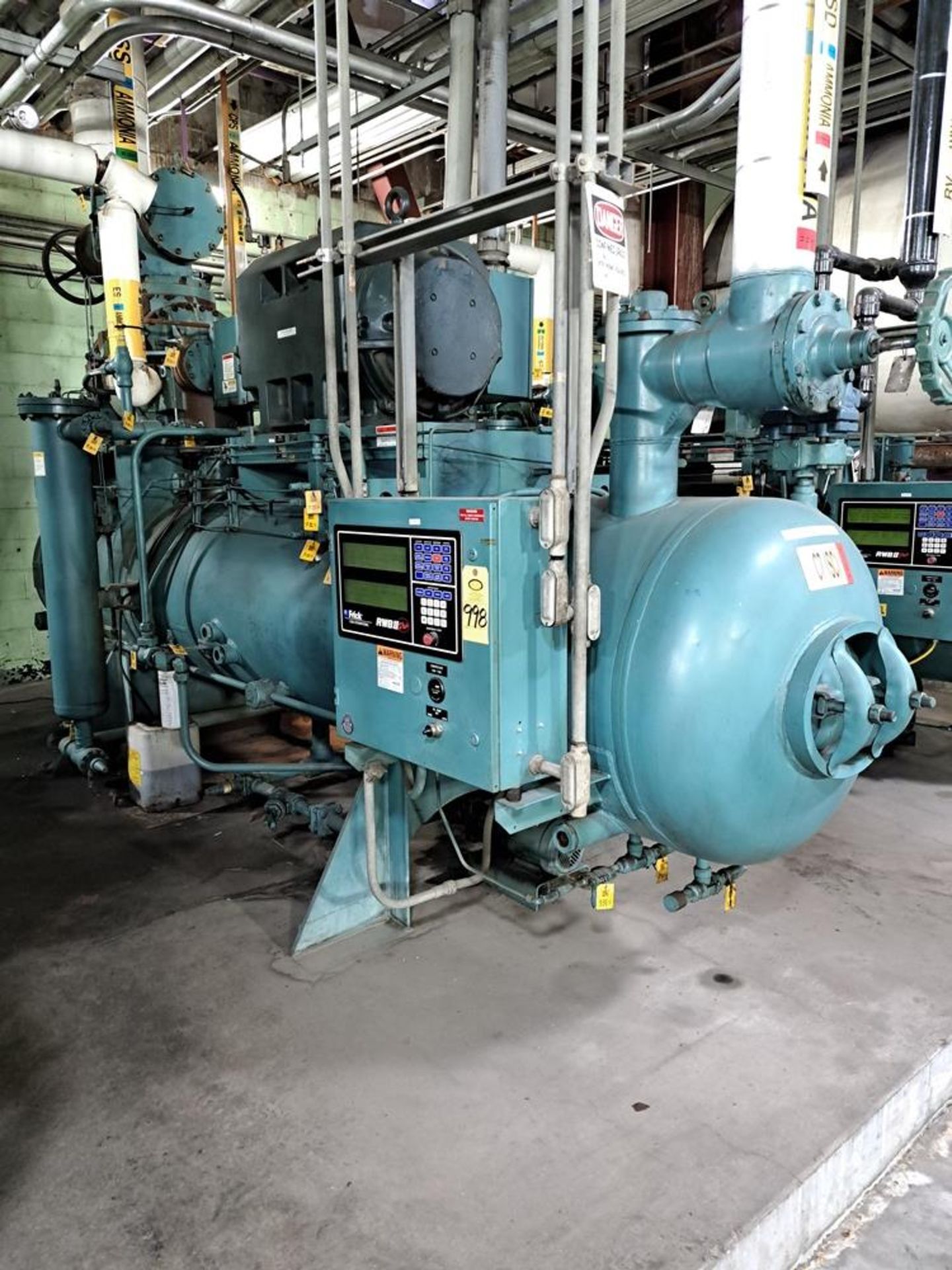 Frick Model RWBII+270H, 600 H.P. Ammonia Rotary Screw Compressor, S/N 0078TFMPLHAA03: Required