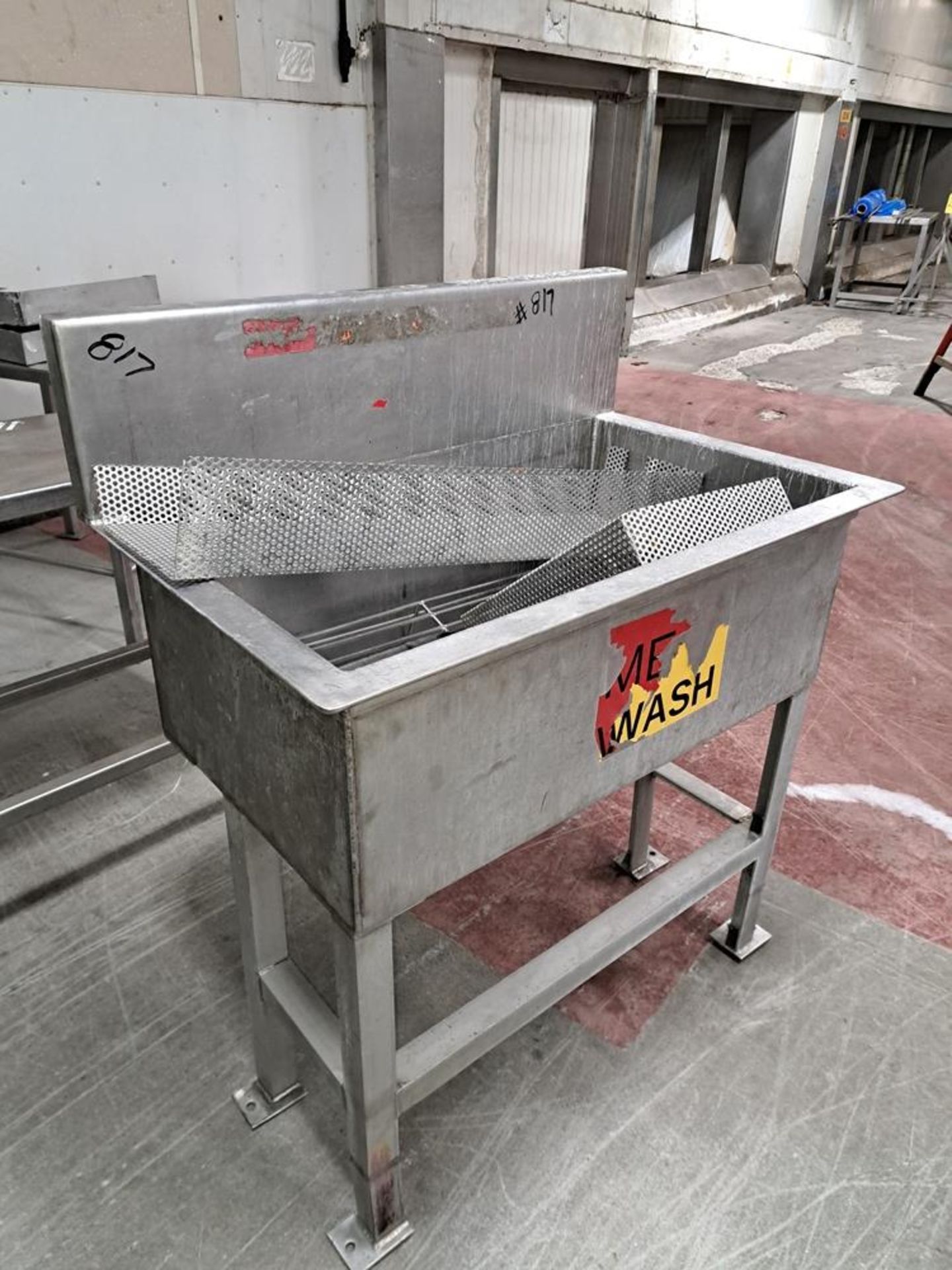 Lot Stainless Steel Meat Wash, (3) Stainless Steel Tables: Required Loading Fee $200.00, Rigger-Norm - Image 2 of 7
