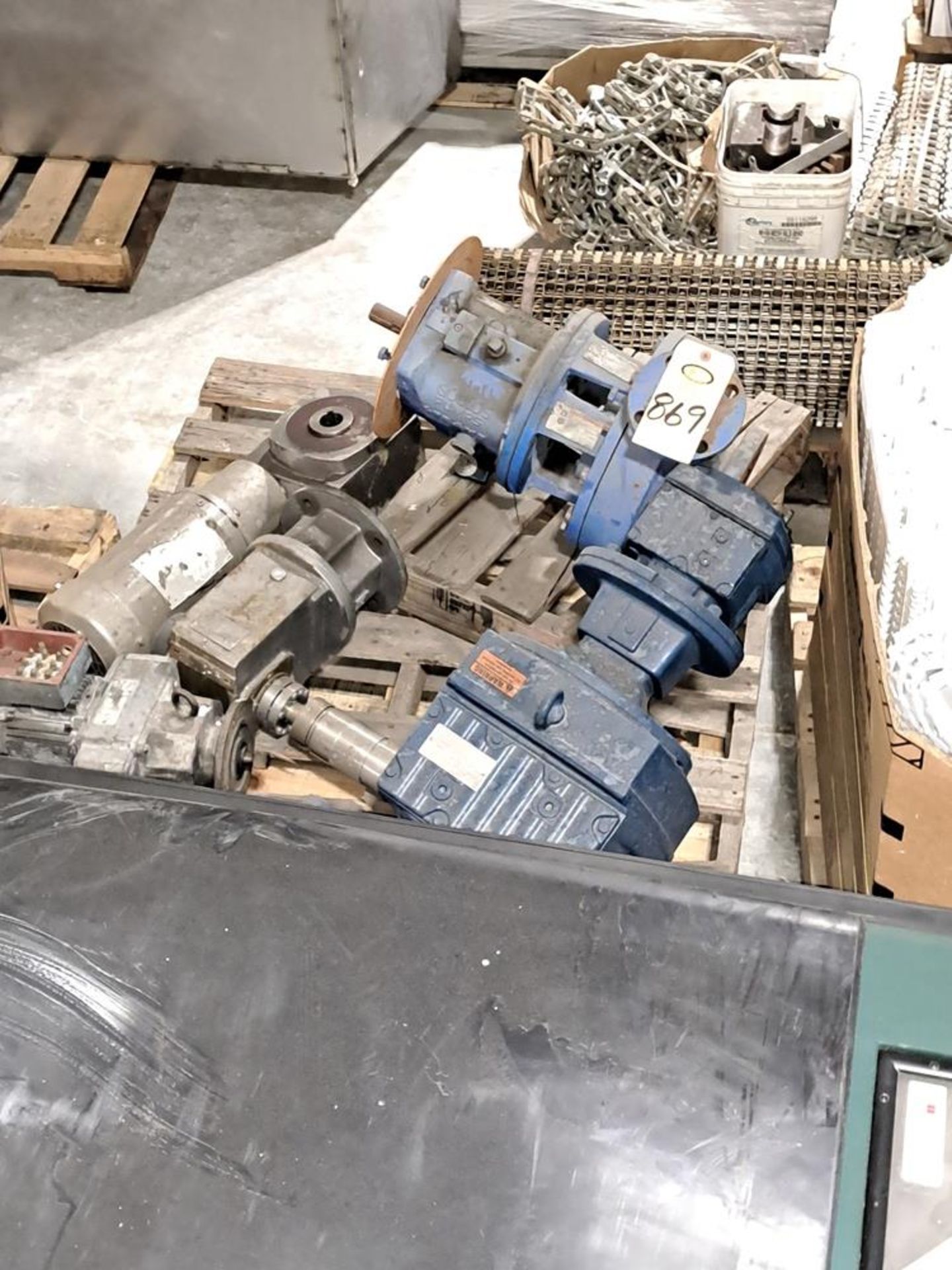 Lot of Motors and Gearbox: Required Loading Fee $100.00, Rigger-Norm Pavlish, Nebraska Stainless (