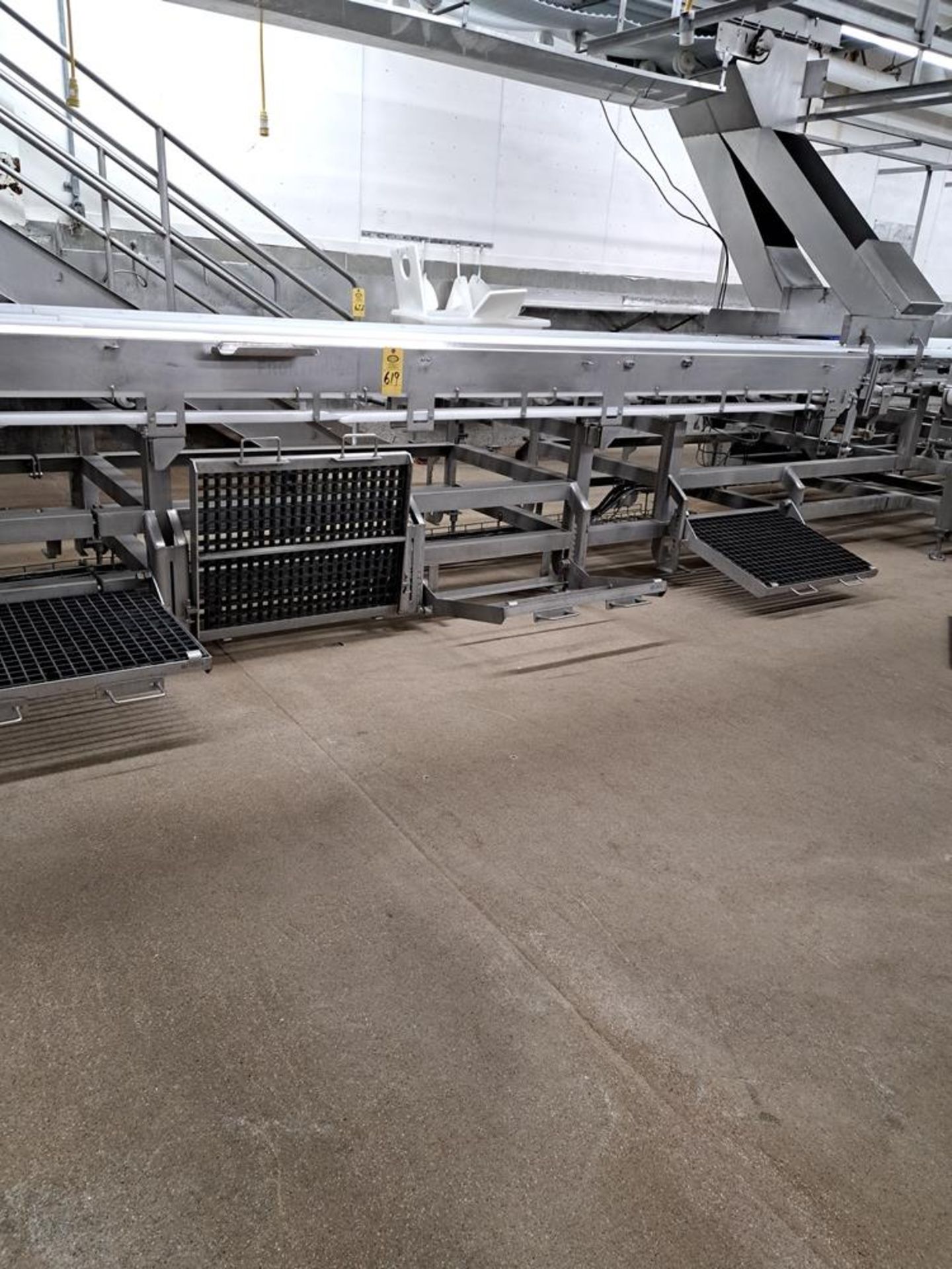 Lot Stainless Steel Trim Conveyor, 39" W X 48' L, front section removed, (10) work stations each - Image 16 of 27