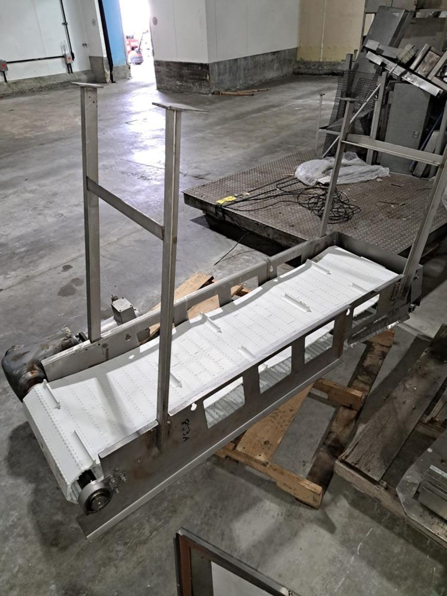 Lot (2) Conveyors, 18" W X 6' L, intralox belt, Incline Conveyor, 12" W X 11' L neoprene belt and - Image 2 of 2