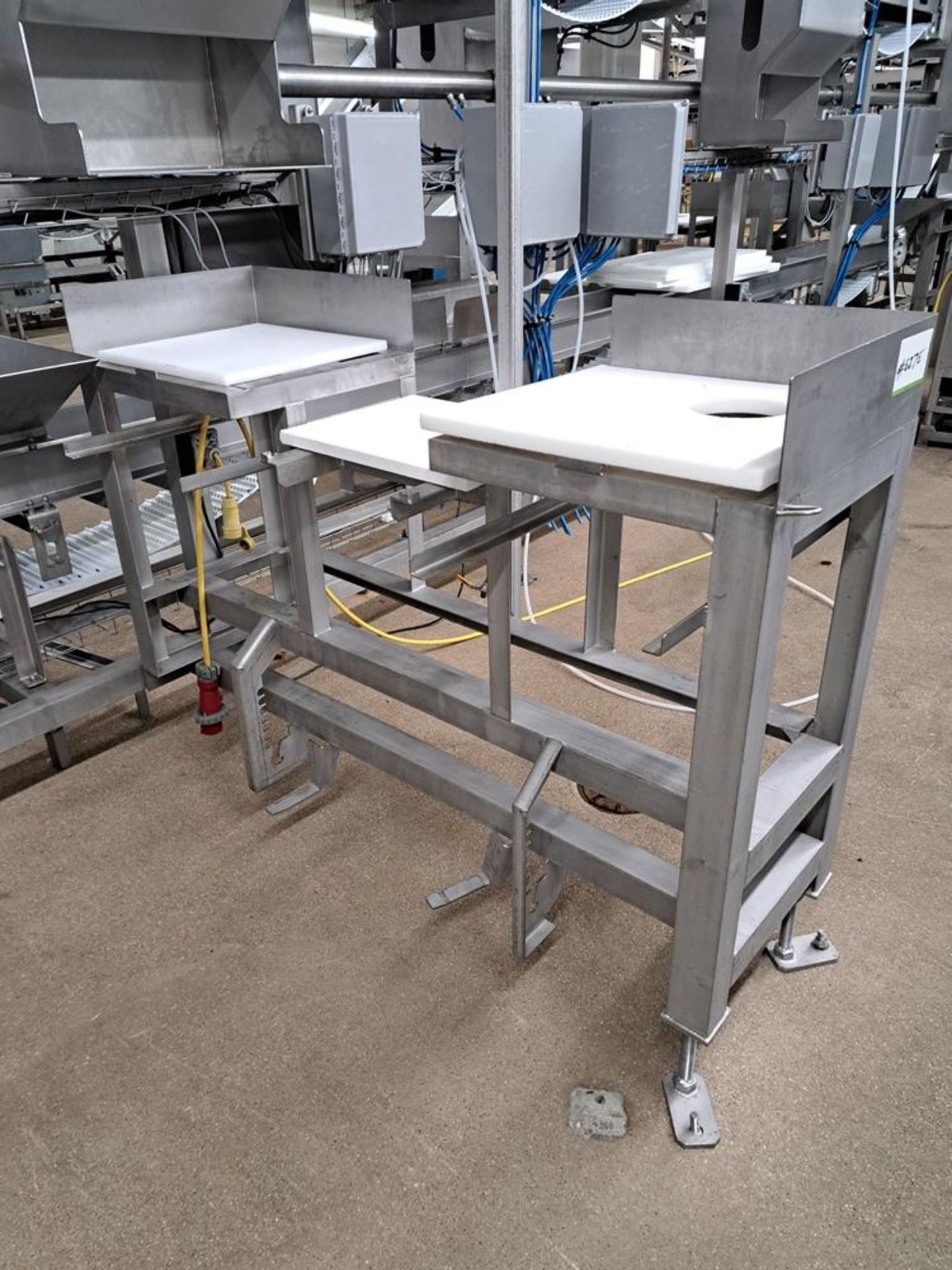 Stainless Steel Work Station, 22" W X 64" L with platform: Required Loading Fee $150.00, Rigger-Norm