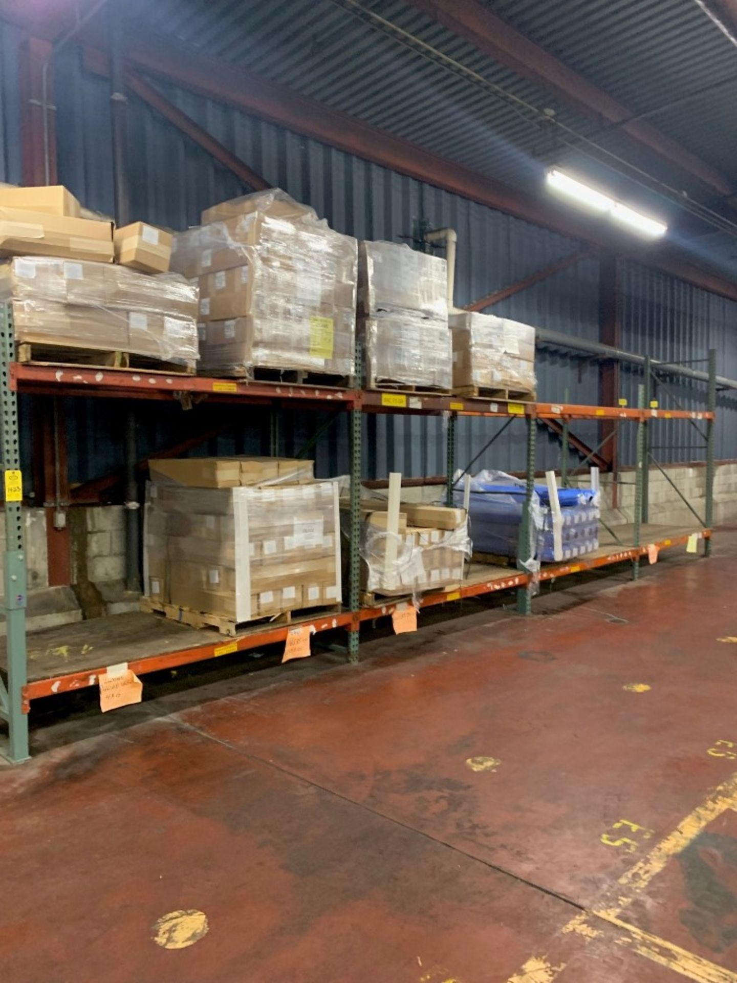 Lot (15) Sections Pallet Racking does not include contents: Required Loading Fee $400.00, Rigger- - Image 3 of 3