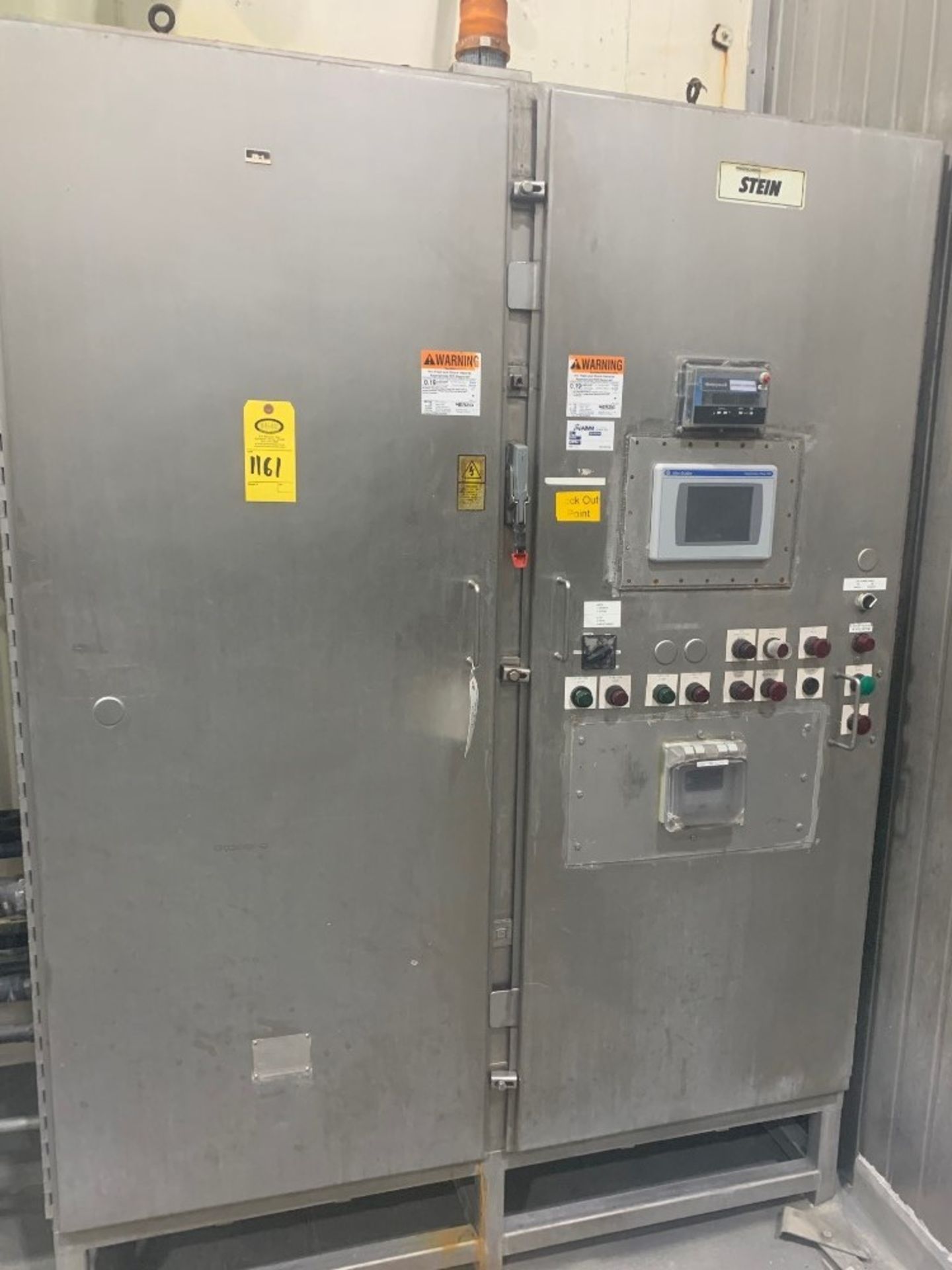 Stein Mdl. JSO Oven, steam and gas with air scrubber, 40" W belt X 20' L oven, (2) steam cabinets - Image 5 of 13