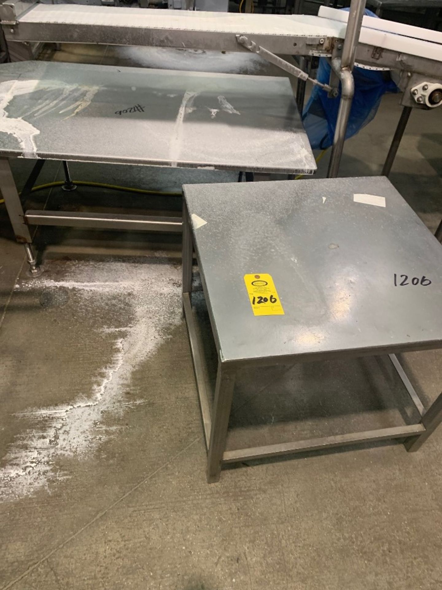 Large Lot (15) Stainless Steel Tables, miscellaneous sizes: Required Loading Fee $400.00, Rigger- - Image 2 of 7