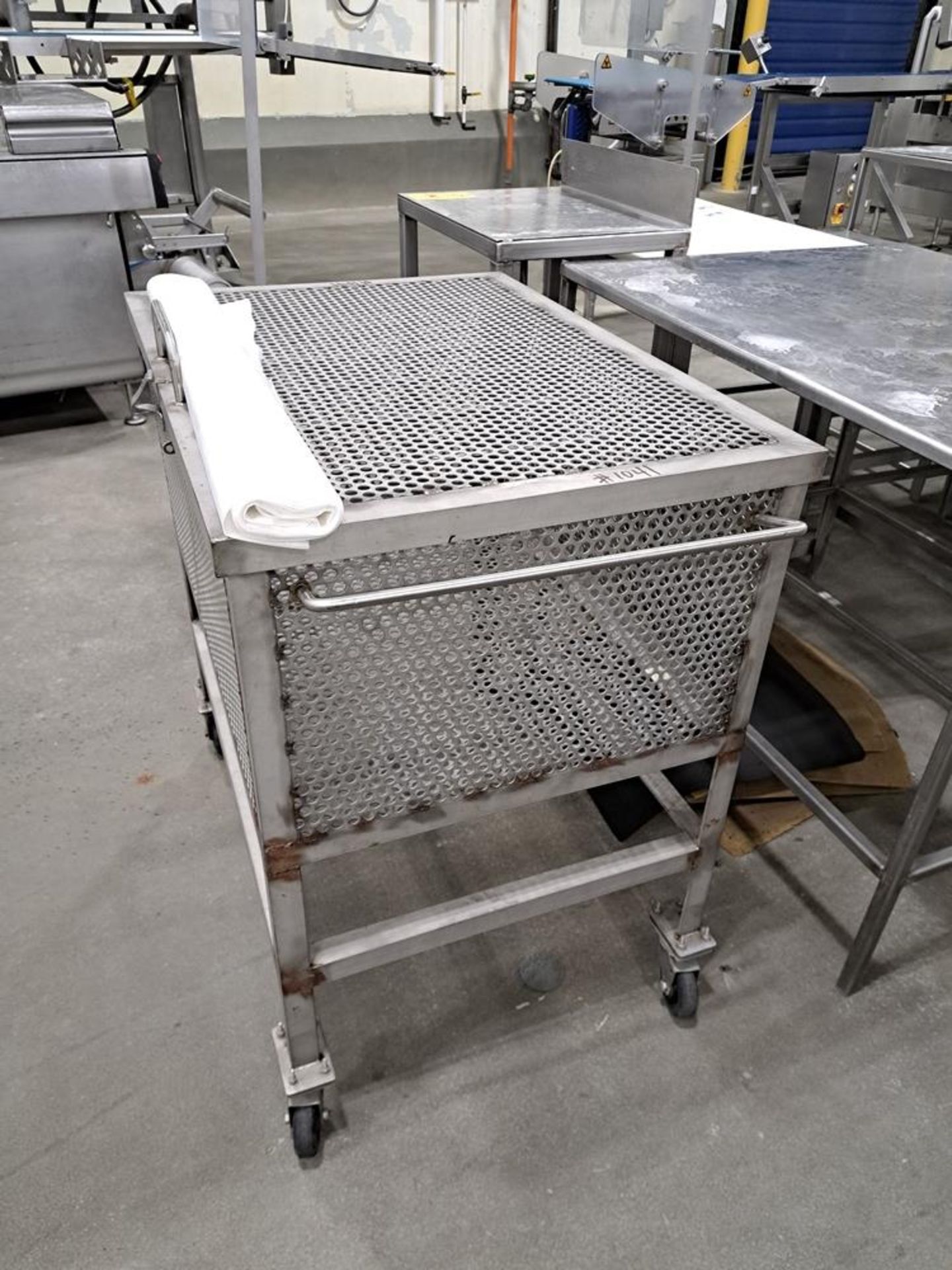 Lot (15) Stainless Steel Tables, (1) Stainless Steel Parts Cart: Required Loading Fee $400.00, - Image 2 of 6